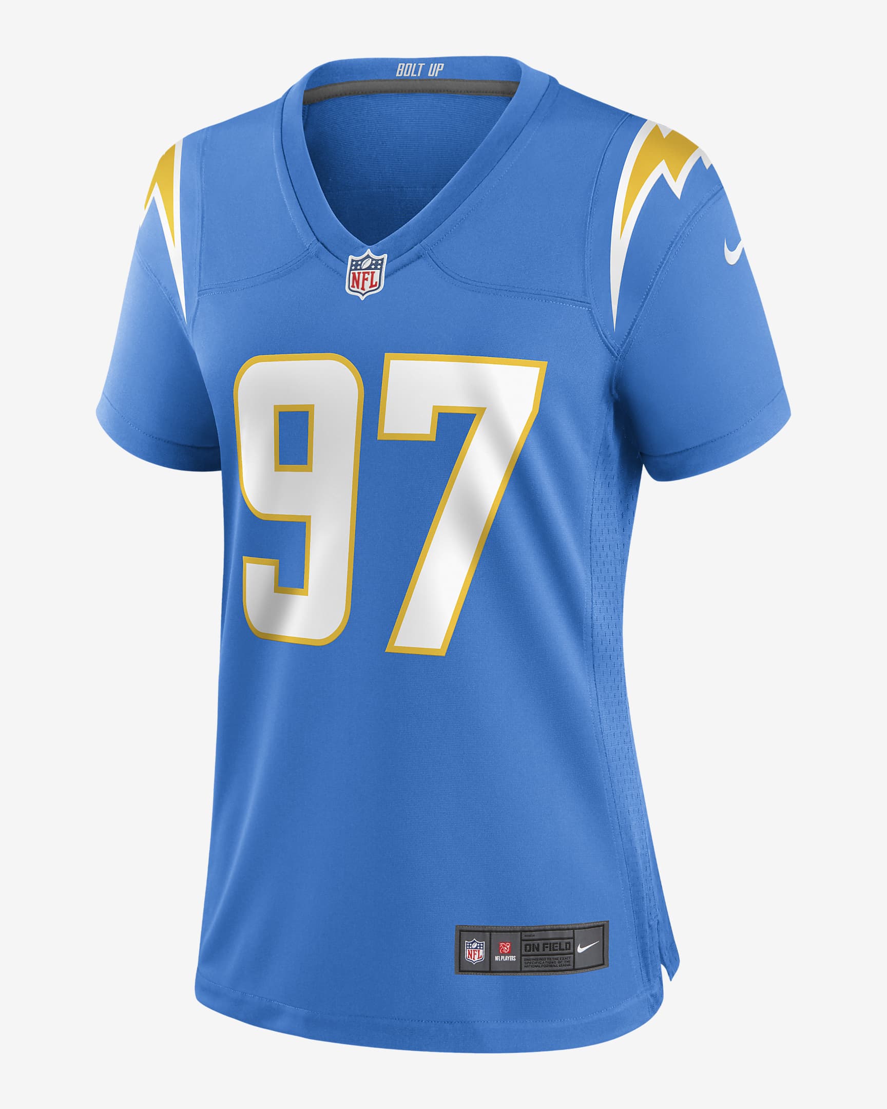 NFL Los Angeles Chargers (Joey Bosa) Women's Game Football Jersey.