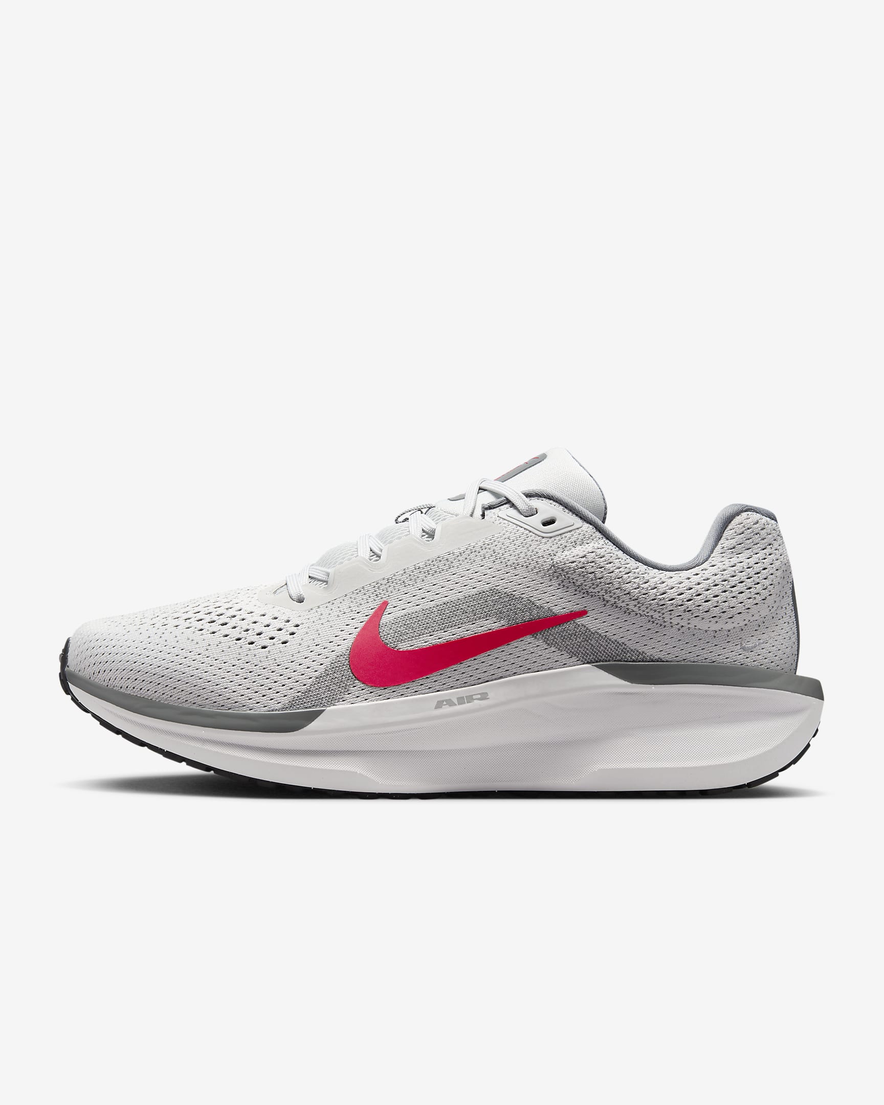 Nike Winflo 11 男款路跑鞋 - Photon Dust/Smoke Grey/Light Smoke Grey/Fire Red