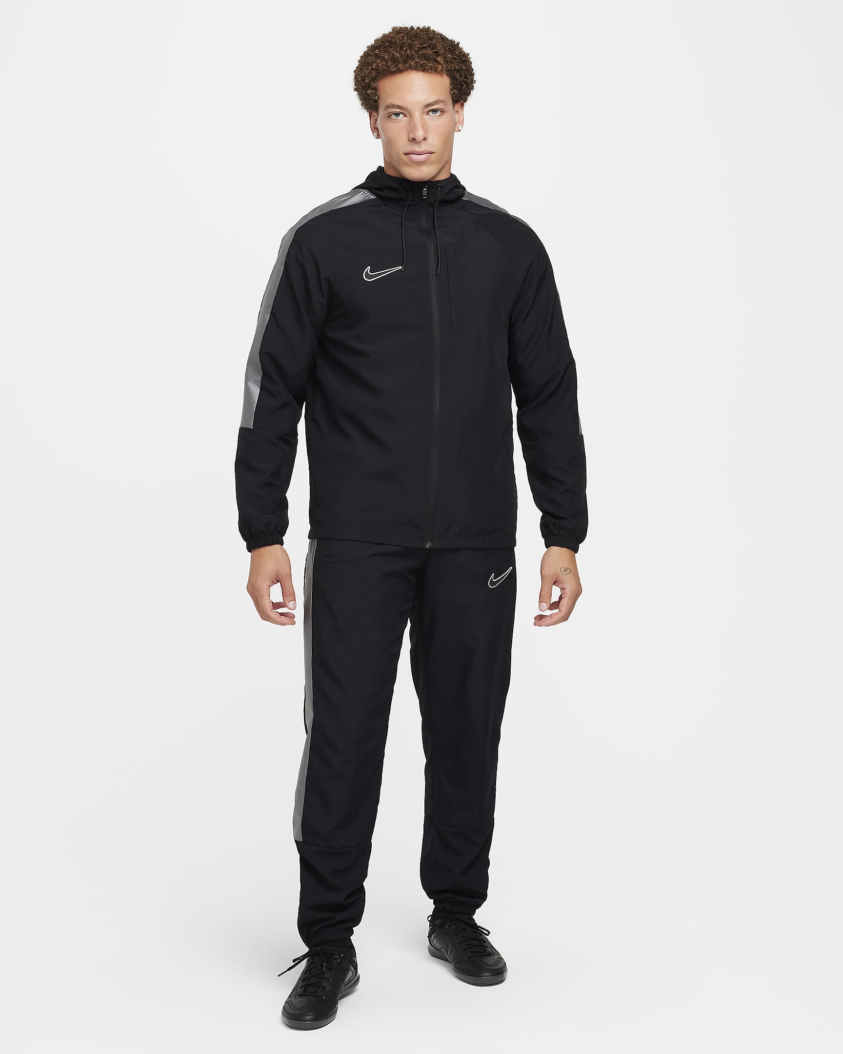 Pantalon de foot déperlant Nike Academy pour homme - Noir/Blanc/Blanc