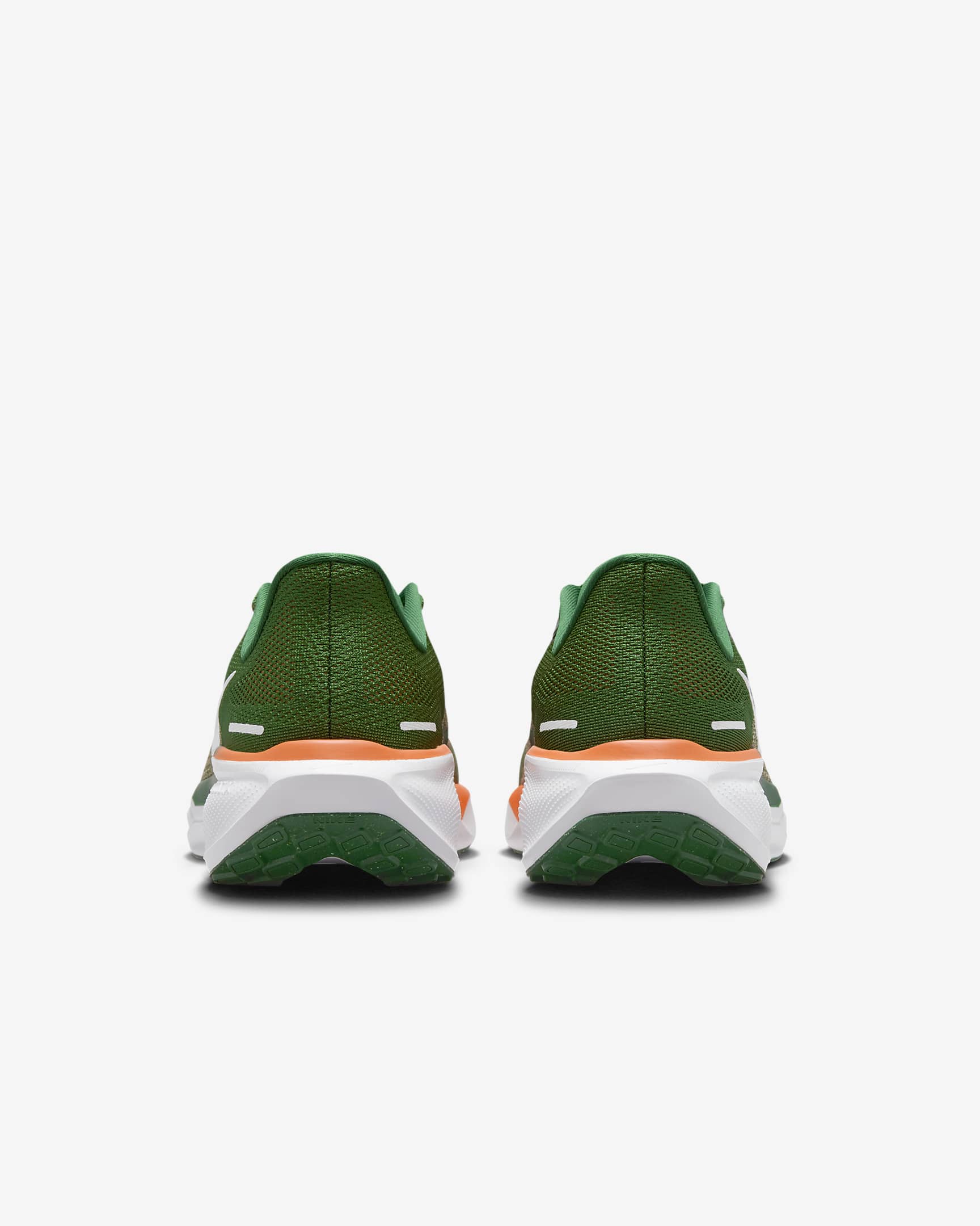 Tenis de correr en pavimento universitarios Nike para hombre FAMU Pegasus 41 - Verde fortaleza/Blanco/Naranja horizonte/Blanco