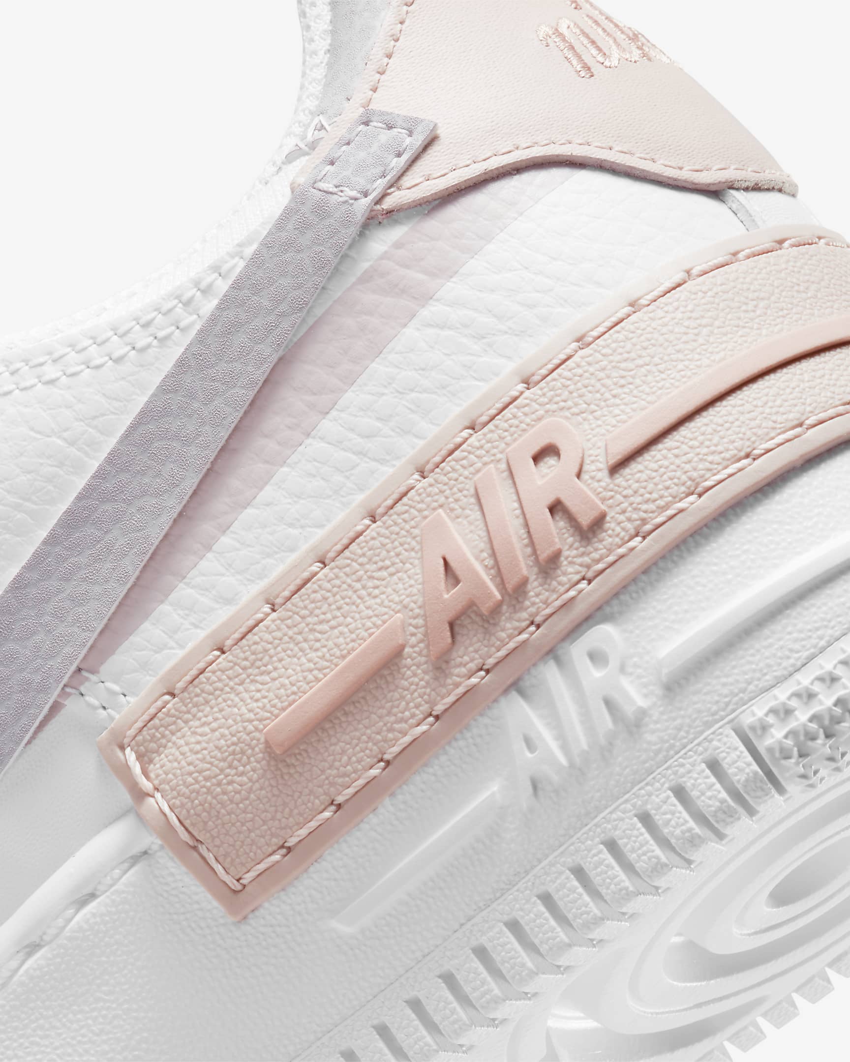 Nike Air Force 1 Shadow Women's Shoes - White/Pink Oxford/Rose Whisper/Amethyst Ash