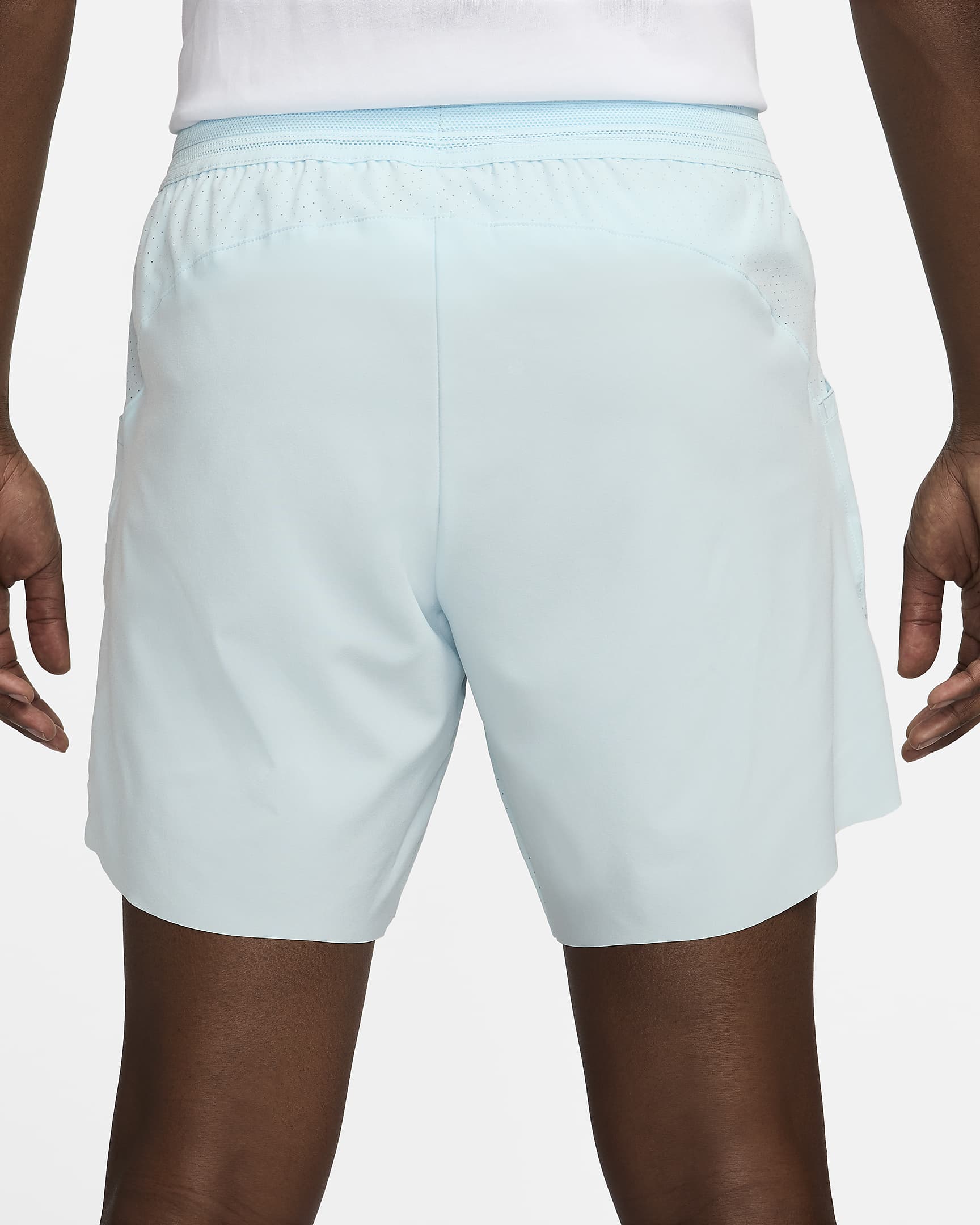 Rafa Men's Nike Dri-FIT ADV 18cm (approx.) Tennis Shorts - Glacier Blue/Black