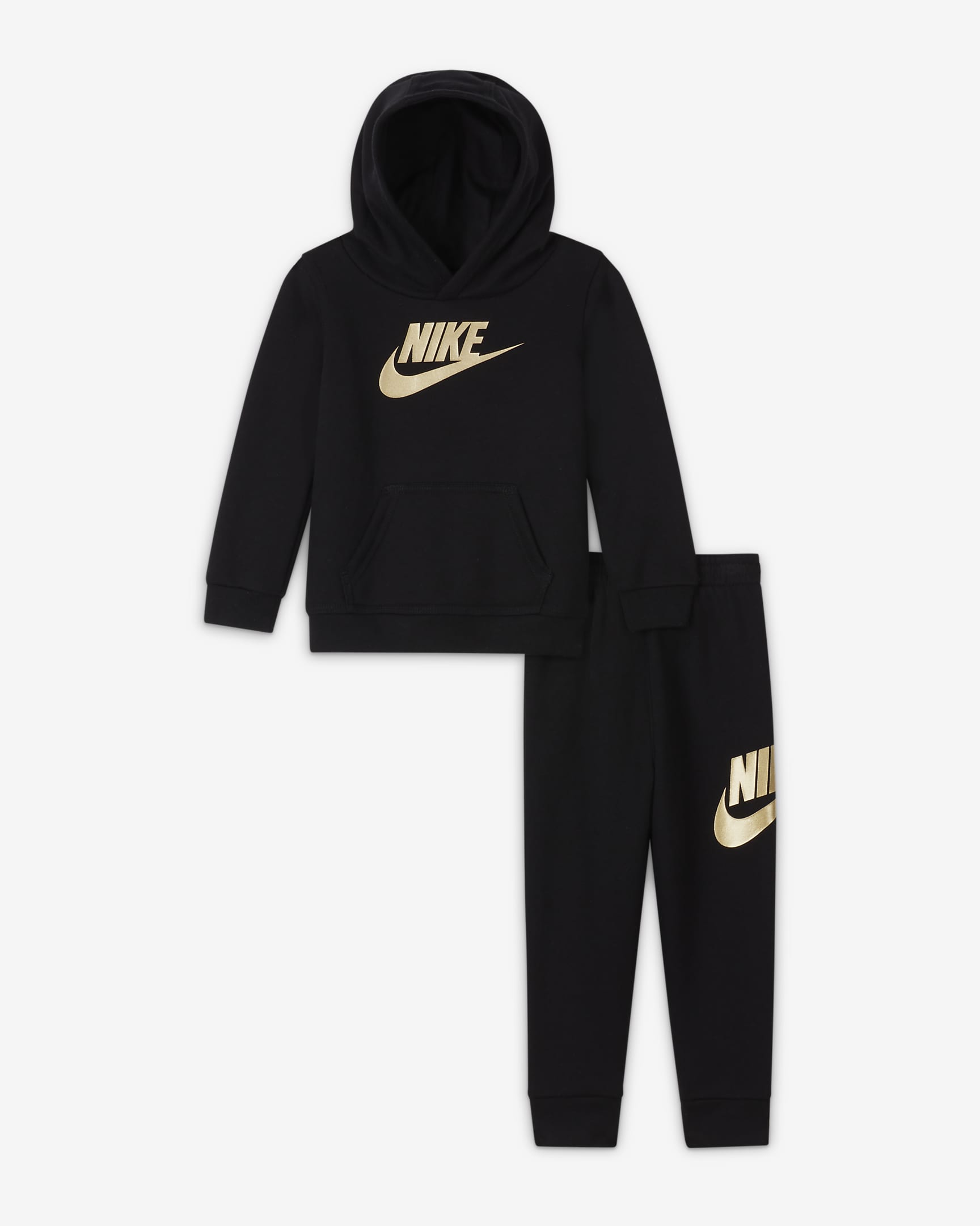 Nike Sportswear Club Fleece Baby (12-24M) Hoodie and Pants Set - Black