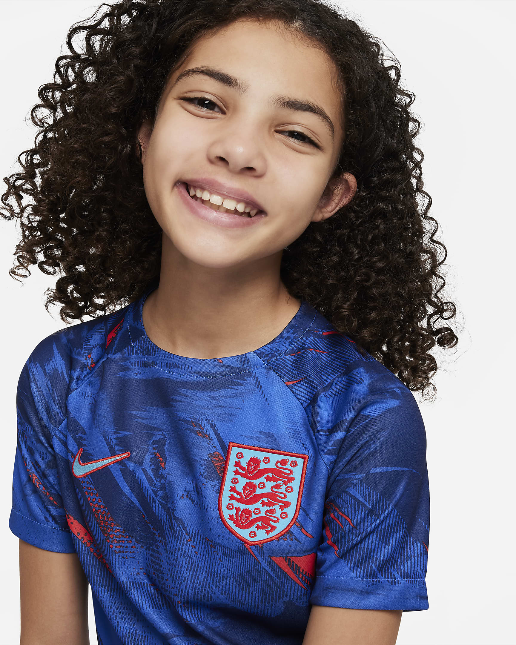 England Older Kids' Nike Dri-FIT Pre-Match Football Top. Nike HR