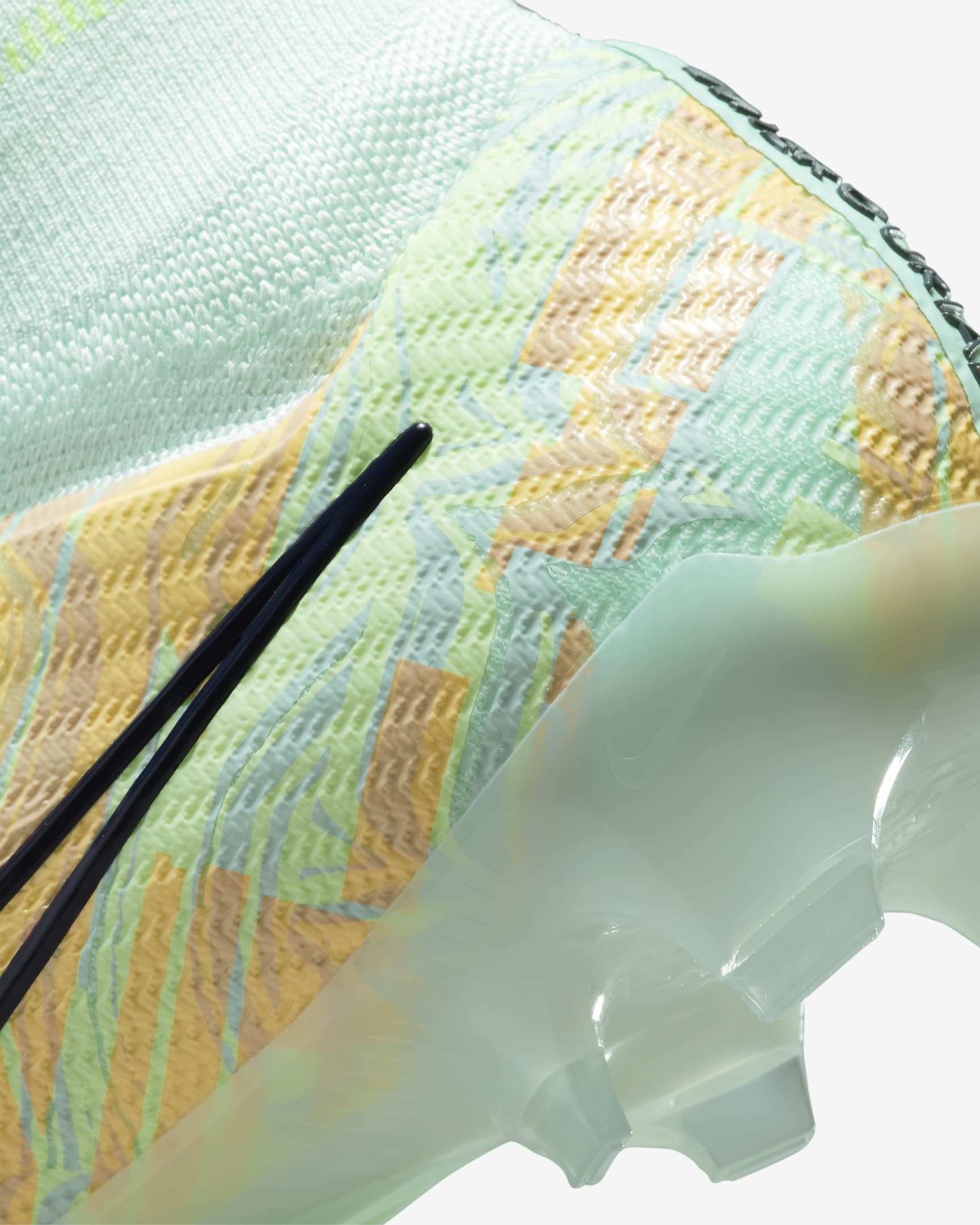 Nike Mercurial Superfly 9 Elite Firm-Ground High-Top Football Boot - Barely Green/Total Orange/Ghost Green/Blackened Blue