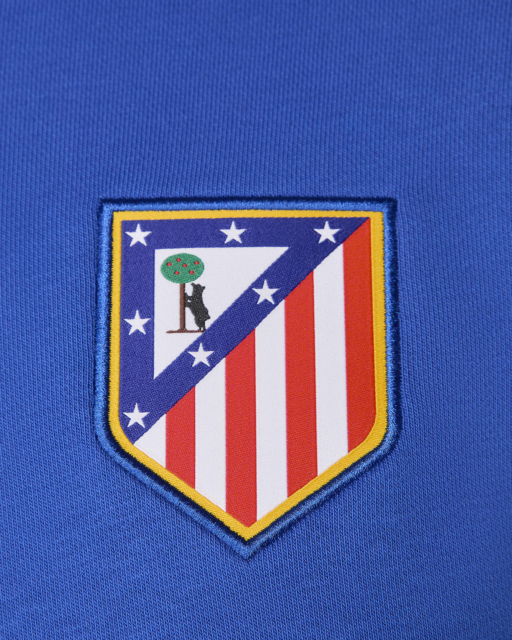 Felpa pullover da calcio in French Terry con cappuccio Nike Atlético de Madrid Club da uomo – Home - Game Royal/Light Crimson