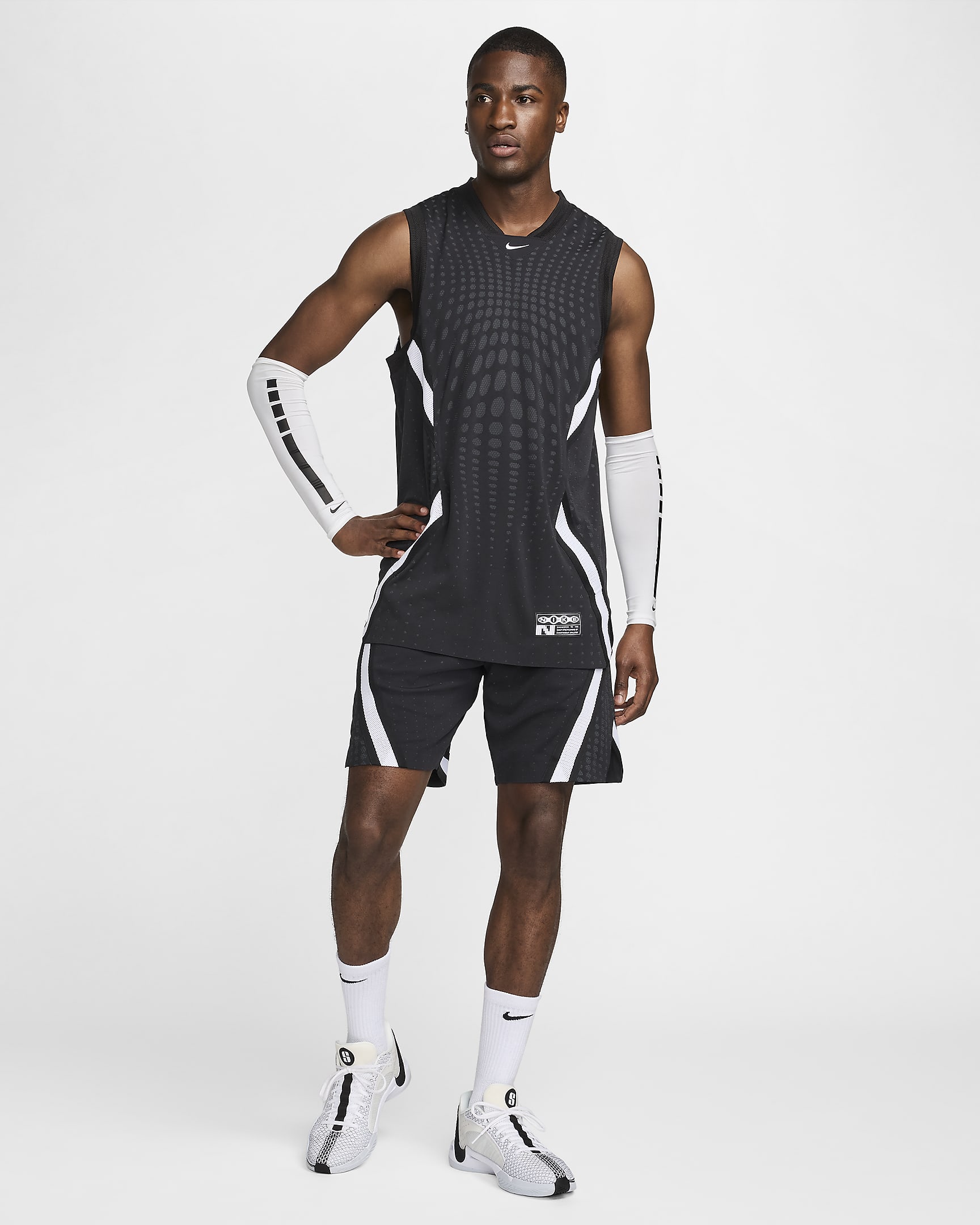 Nike Dri-FIT ADV basketdrakt til herre - Svart/Anthracite/Hvit