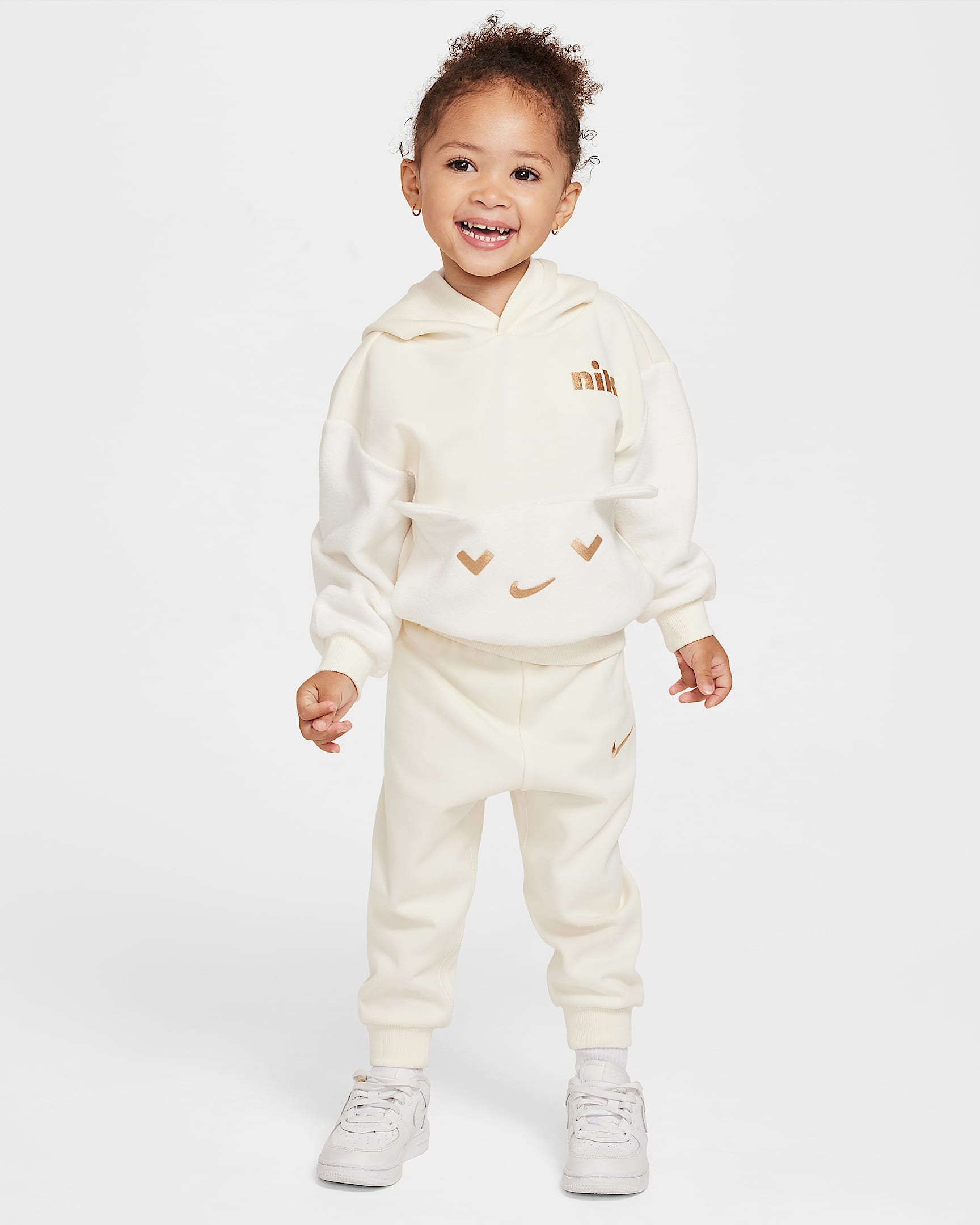 Nike Cozy Comfort Toddler Hoodie and Joggers Set - Pale Ivory