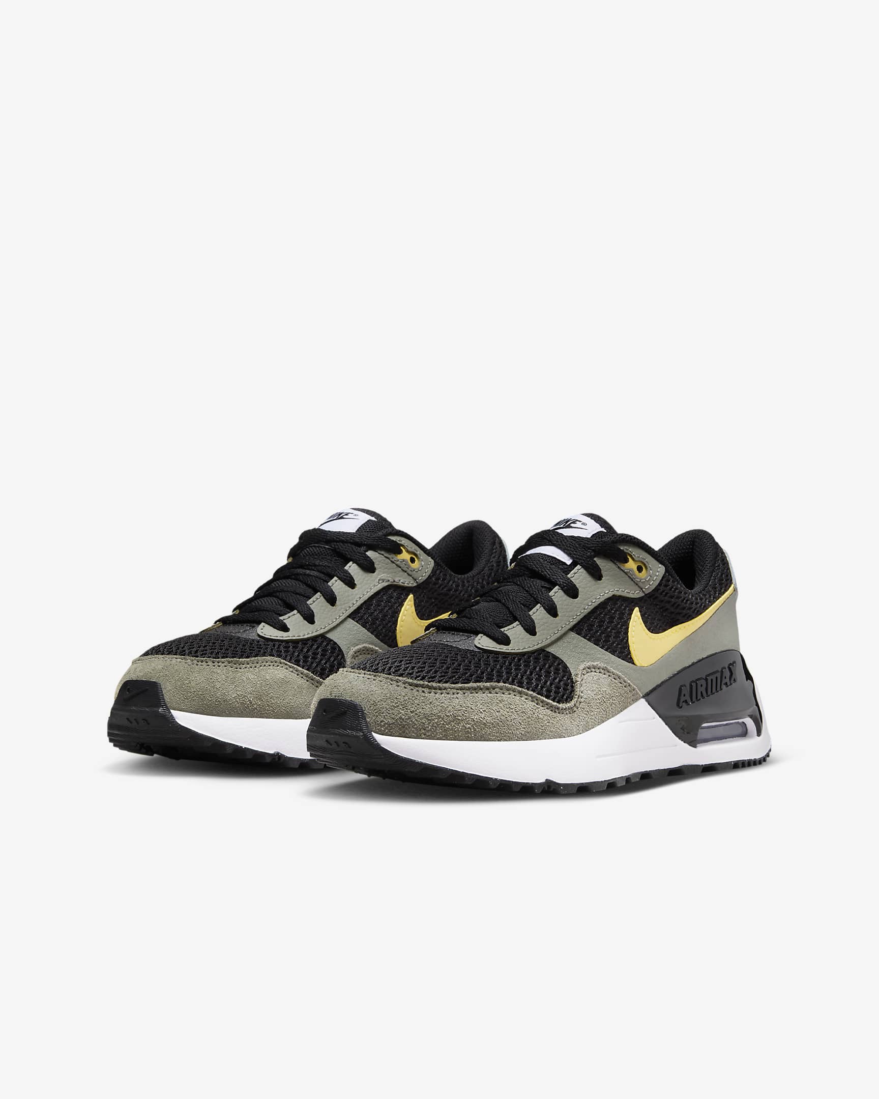 Nike Air Max SYSTM Older Kids' Shoes - Black/Dark Stucco/Black/Saturn Gold