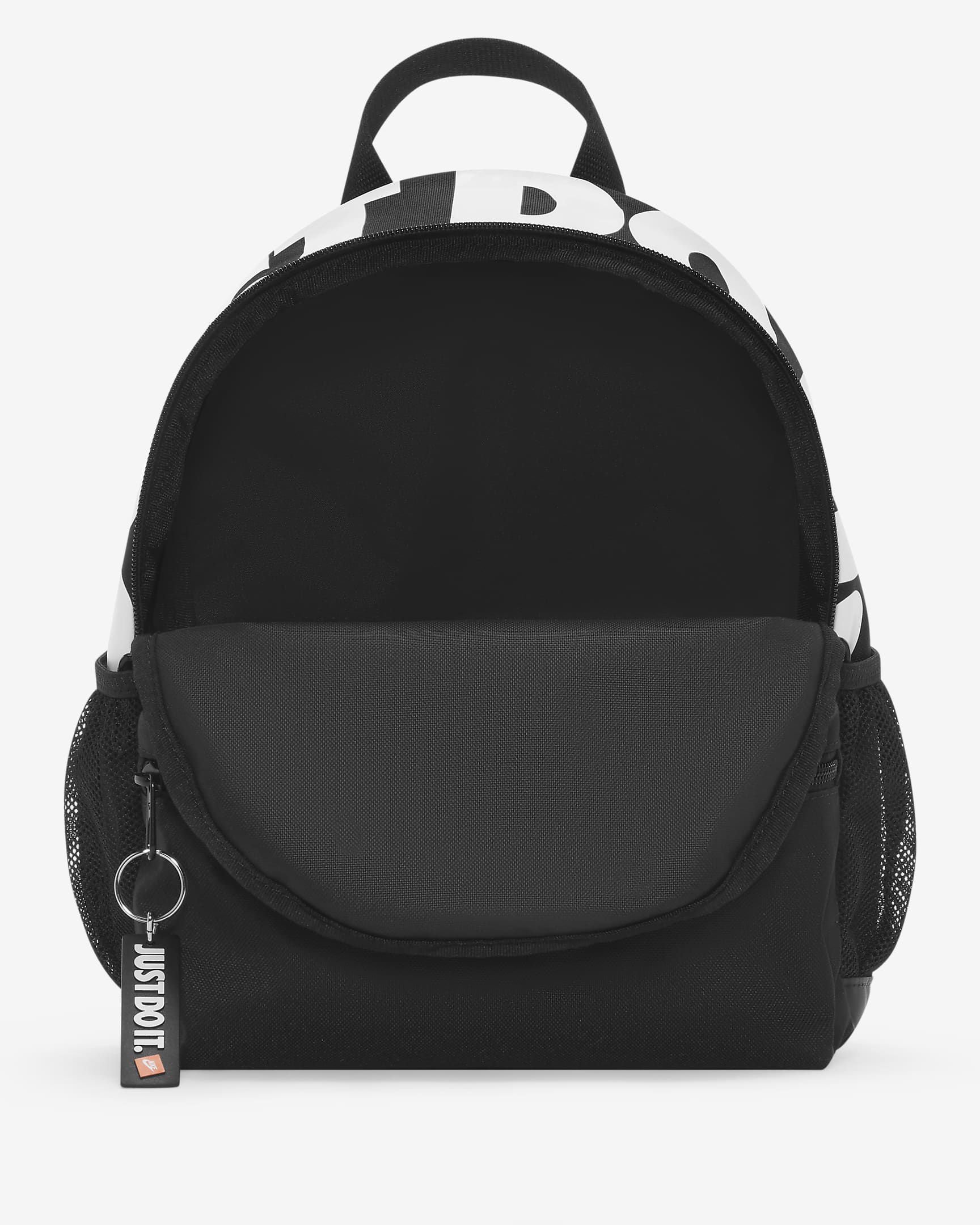 Nike Brasilia JDI Minirucksack für Kinder (11 l) - Schwarz/Schwarz/Weiß