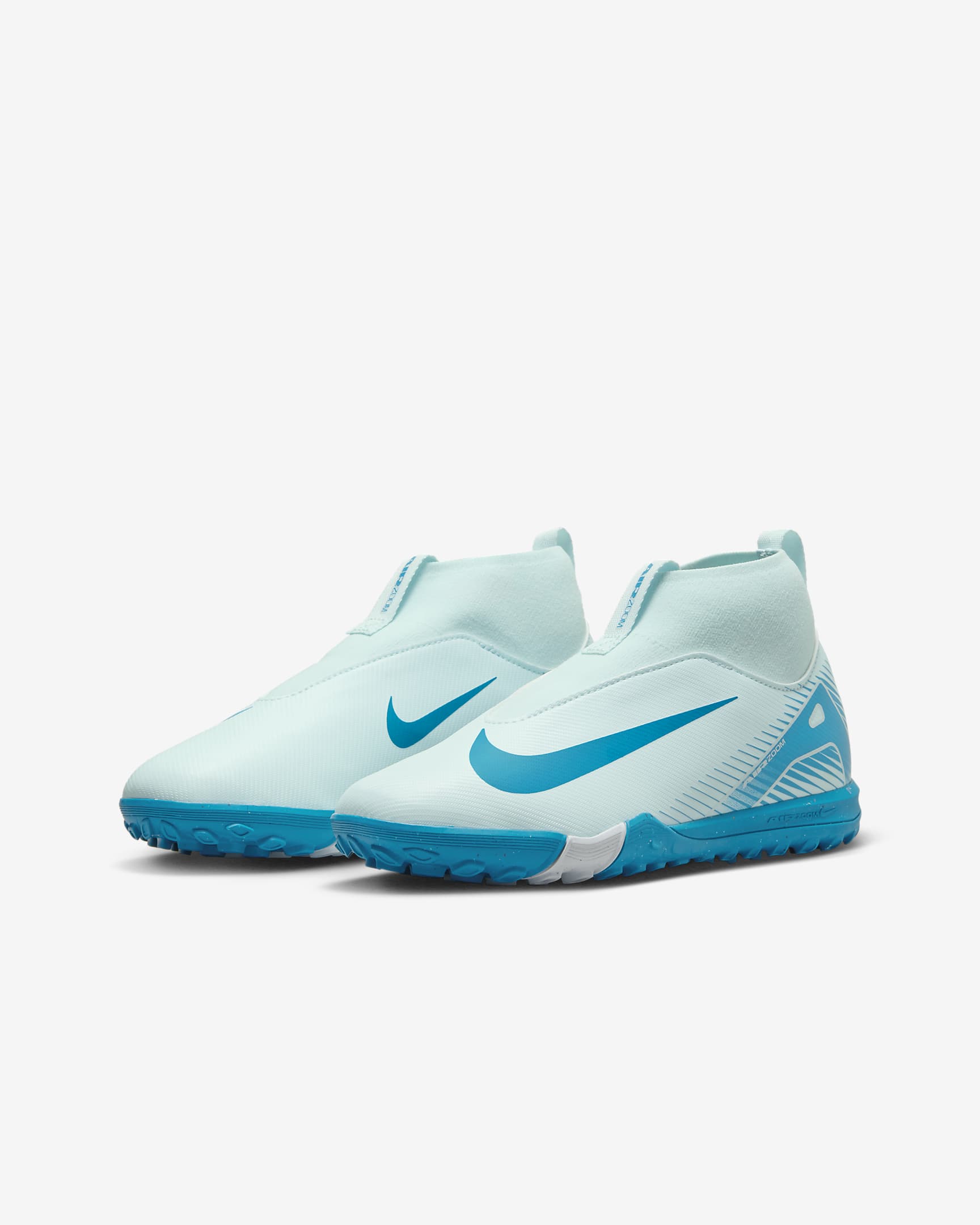 Nike Jr. Mercurial Superfly 10 Academy TF High-Top-Fußballschuh (jüngere/ältere Kinder) - Glacier Blue/Blue Orbit