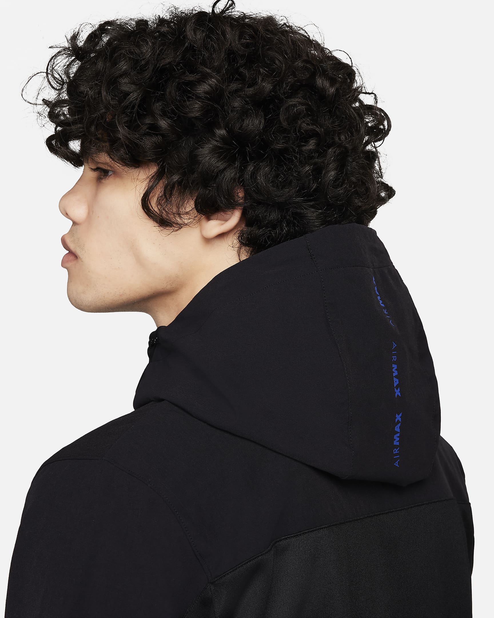 Sweat à capuche et zip Nike Air Max pour Homme - Noir/Noir/Noir/Game Royal