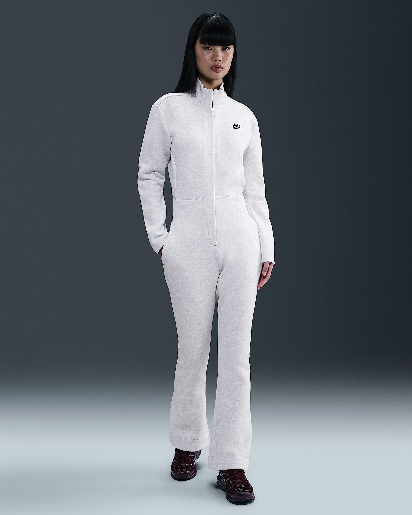 Nike Sportswear Tech Fleece Women's Jumpsuit - Light Grey/Heather/Black
