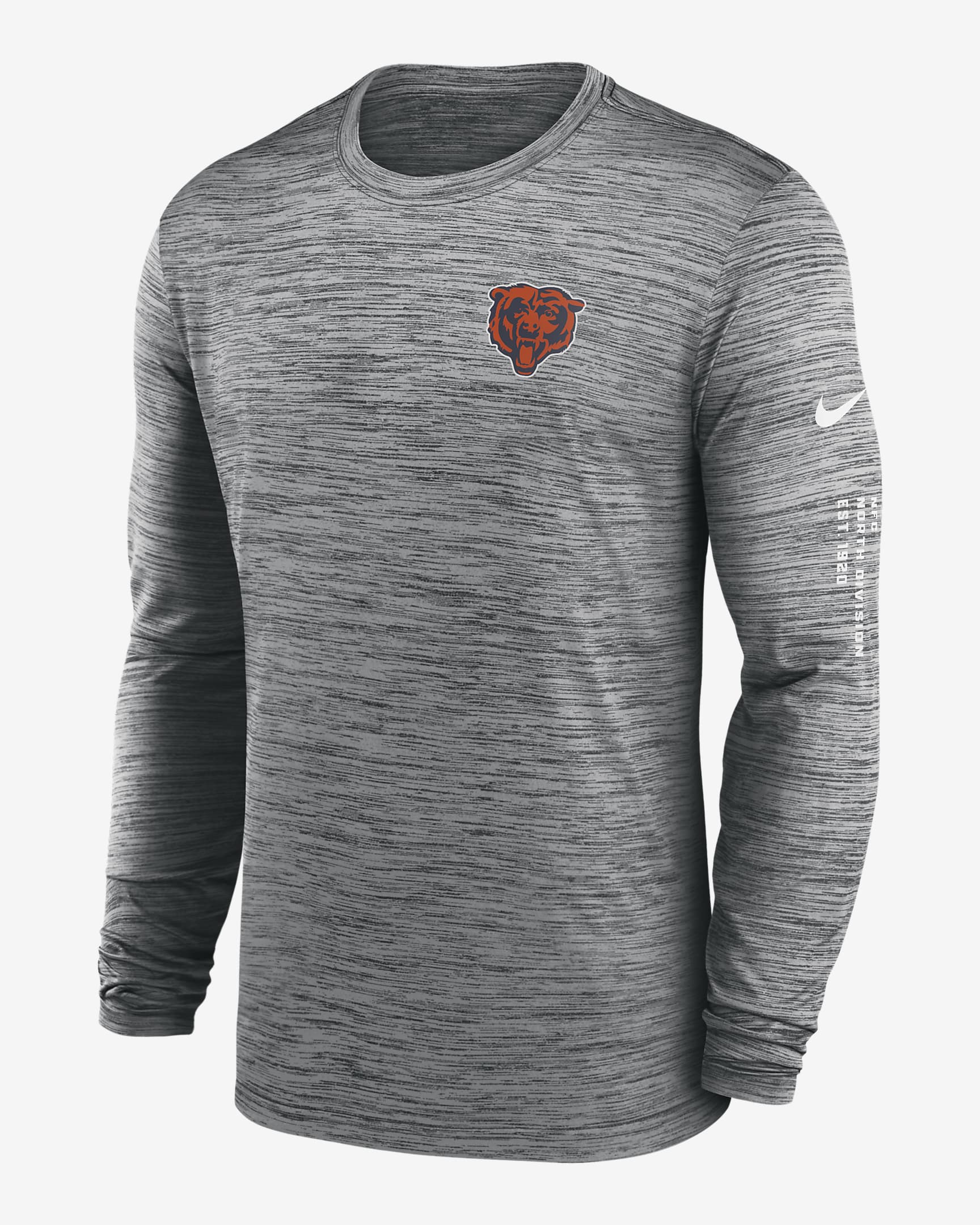 Chicago Bears Velocity Men's Nike Dri-FIT NFL Long-Sleeve T-Shirt. Nike.com