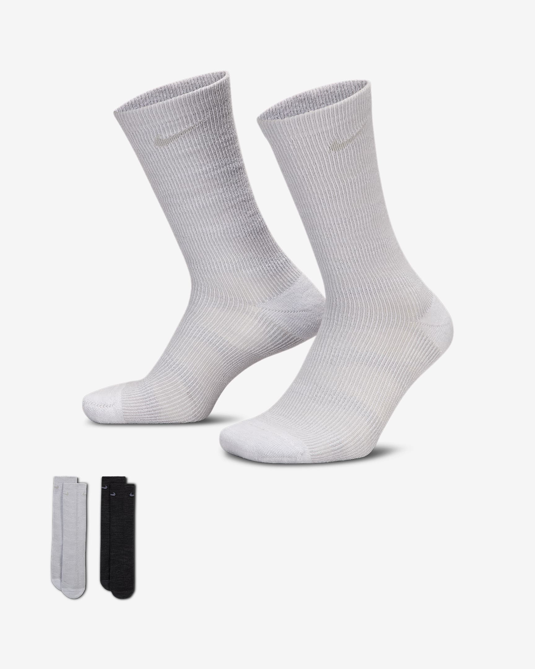 ถุงเท้าข้อยาว Nike Everyday Cushioned (2 คู่) - หลายสี