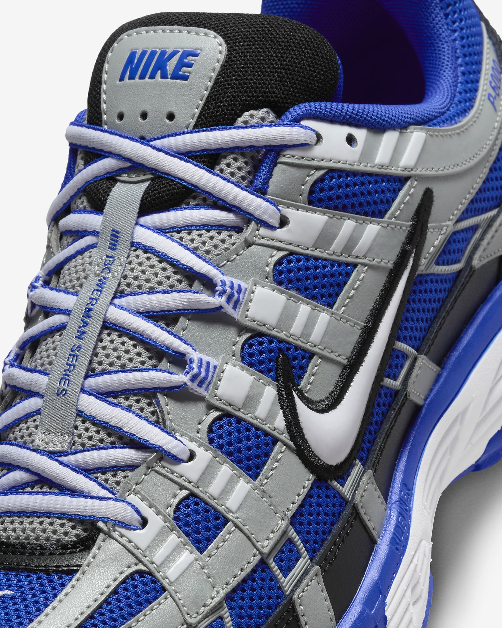 Nike P-6000 Shoes - Racer Blue/Black/Flat Silver/White