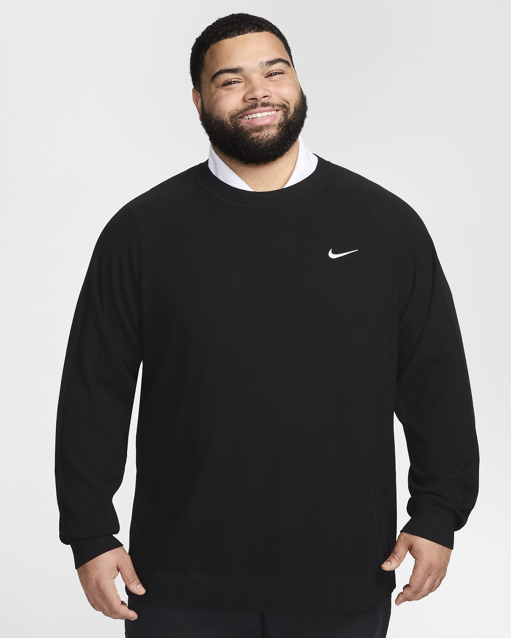 Nike Tour Men's Golf Jumper - Black/White