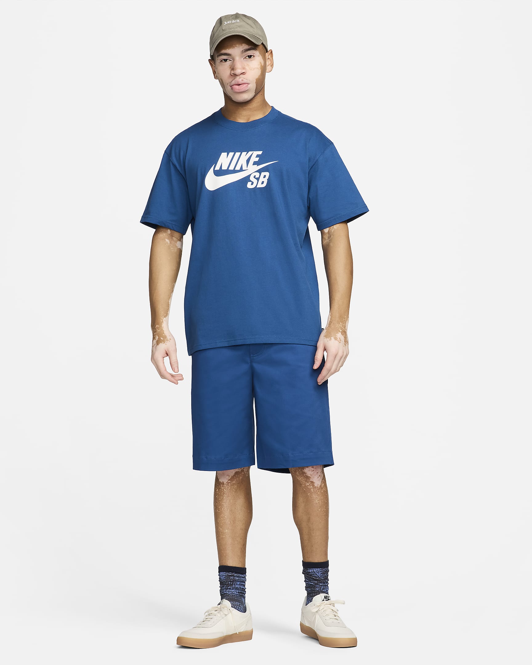 Nike SB Men's Logo Skate T-Shirt - Court Blue