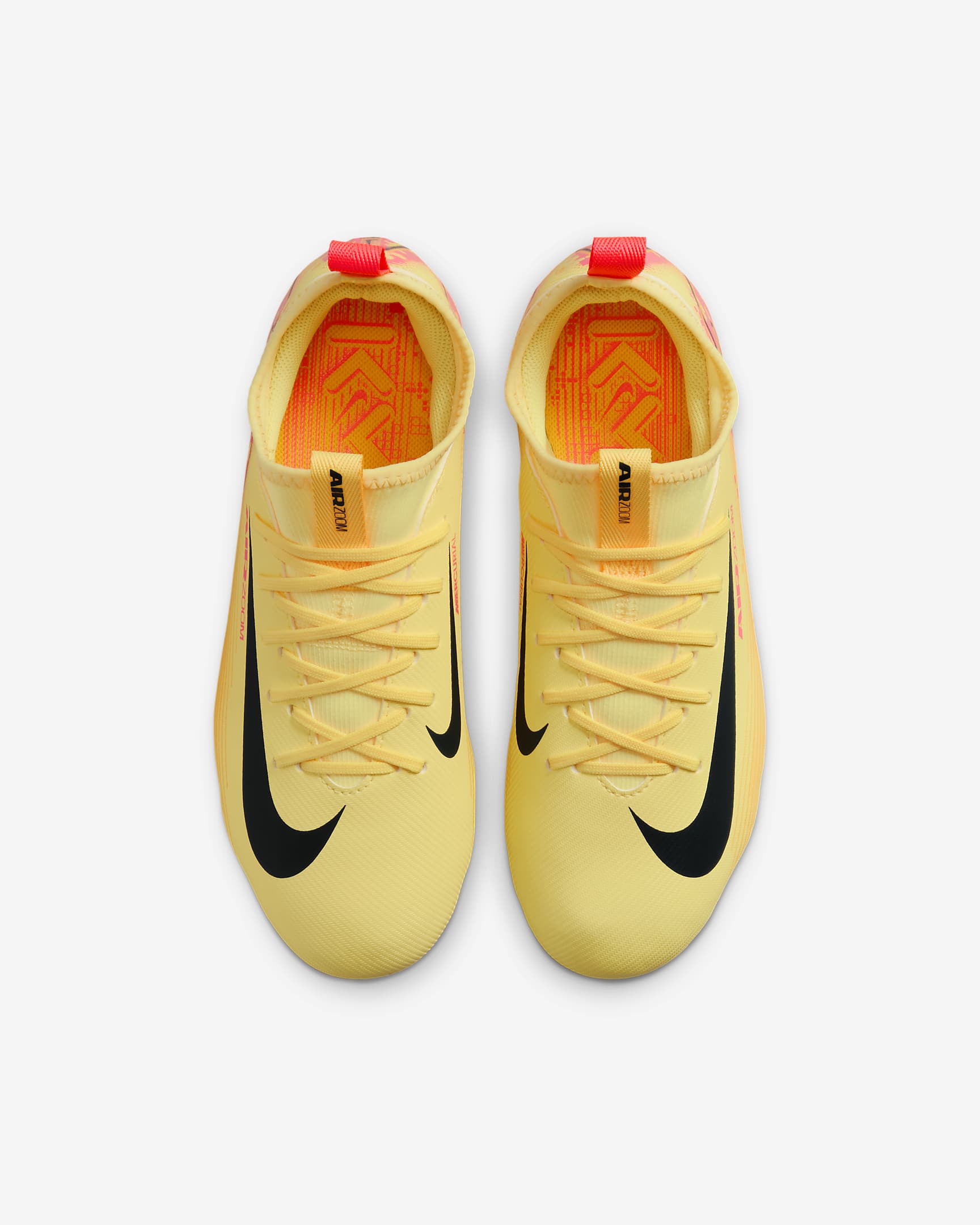 Nike Jr. Mercurial Vapor 16 Academy "Kylian Mbappé" Big Kids' MG Low-Top Soccer Cleats - Light Laser Orange/Armory Navy