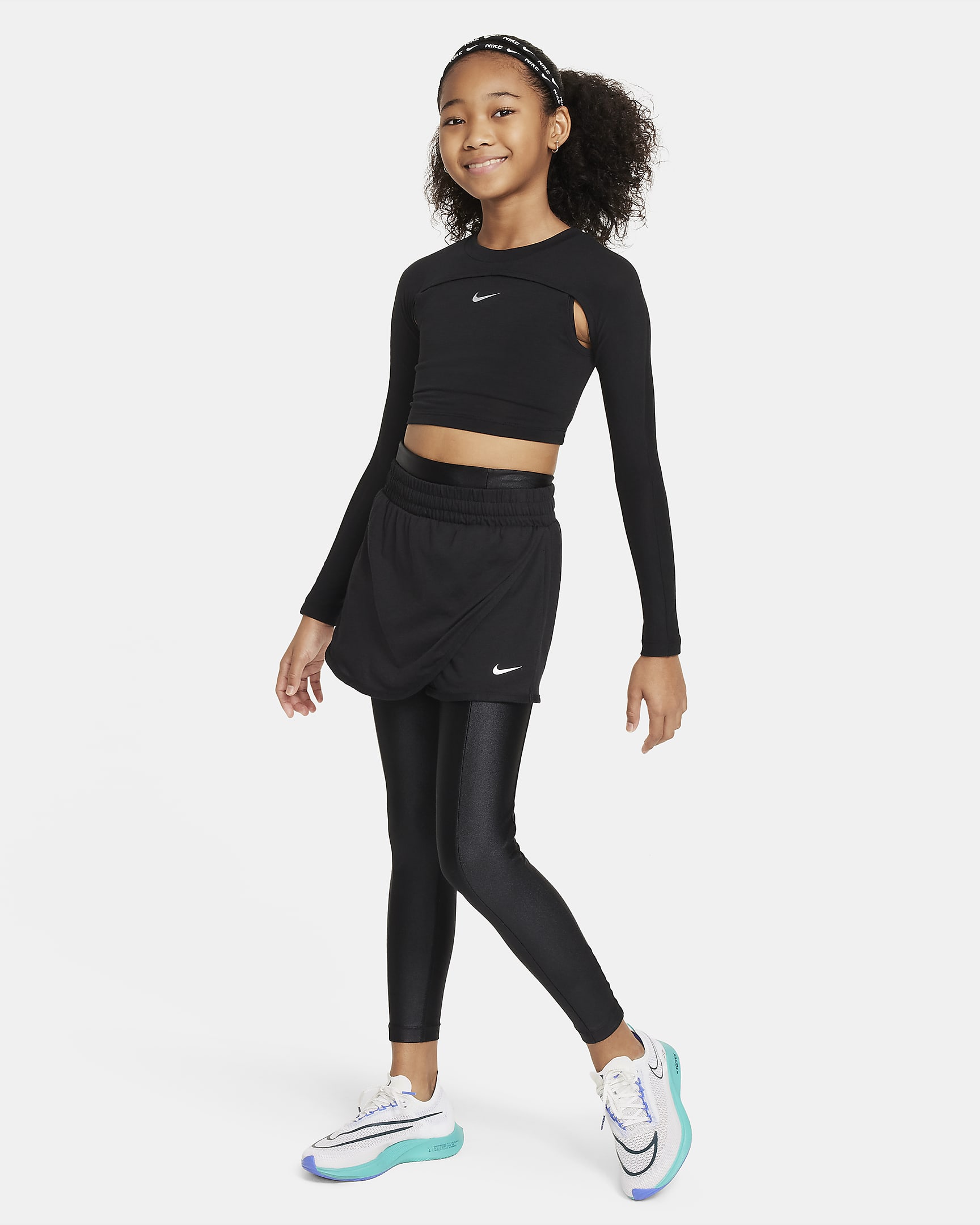 Nike Older Kids' (Girls') Breezy Mid-Rise Skort. Nike PH