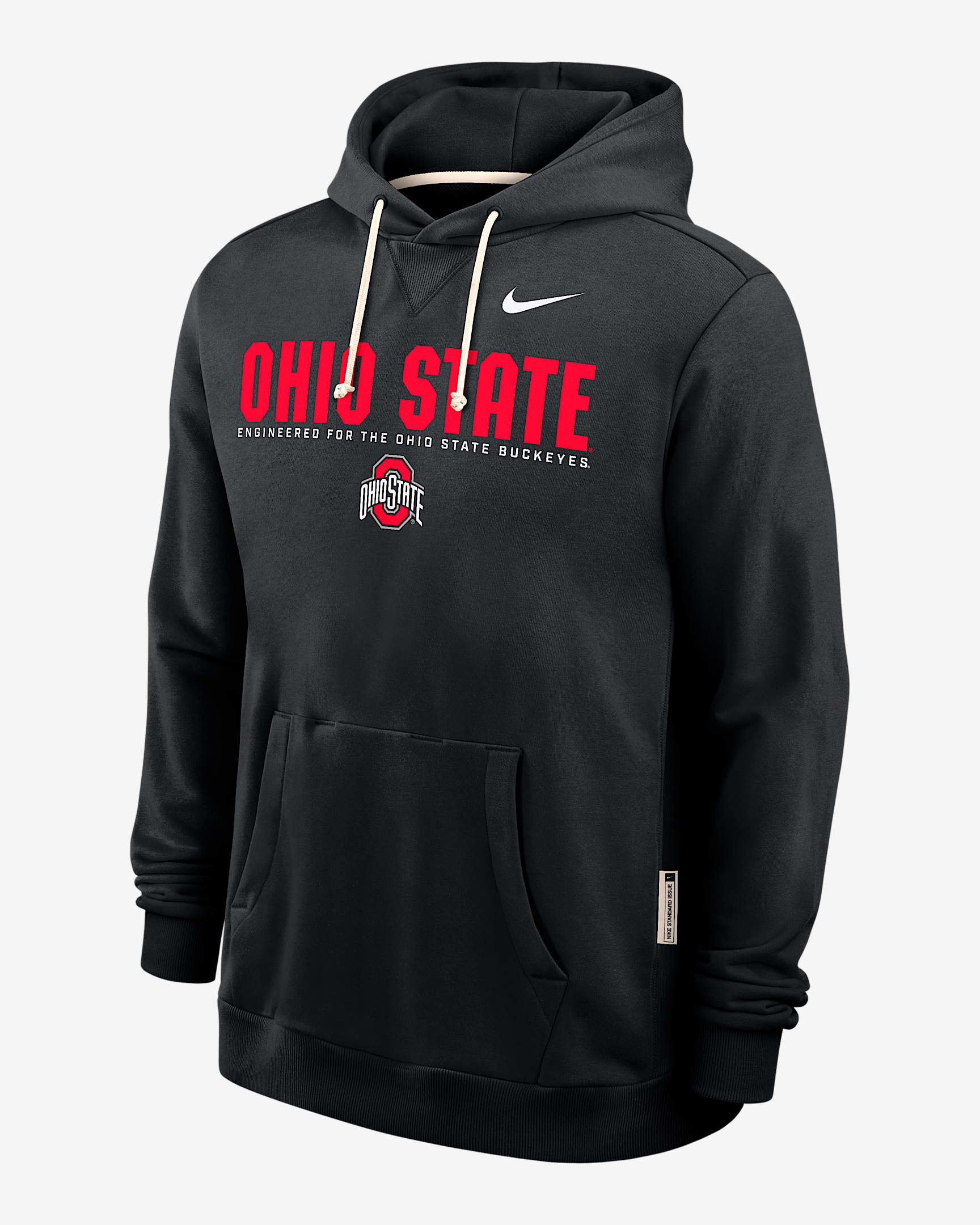 Ohio State Sideline Men's Nike Dri-FIT College Pullover Hoodie - Black