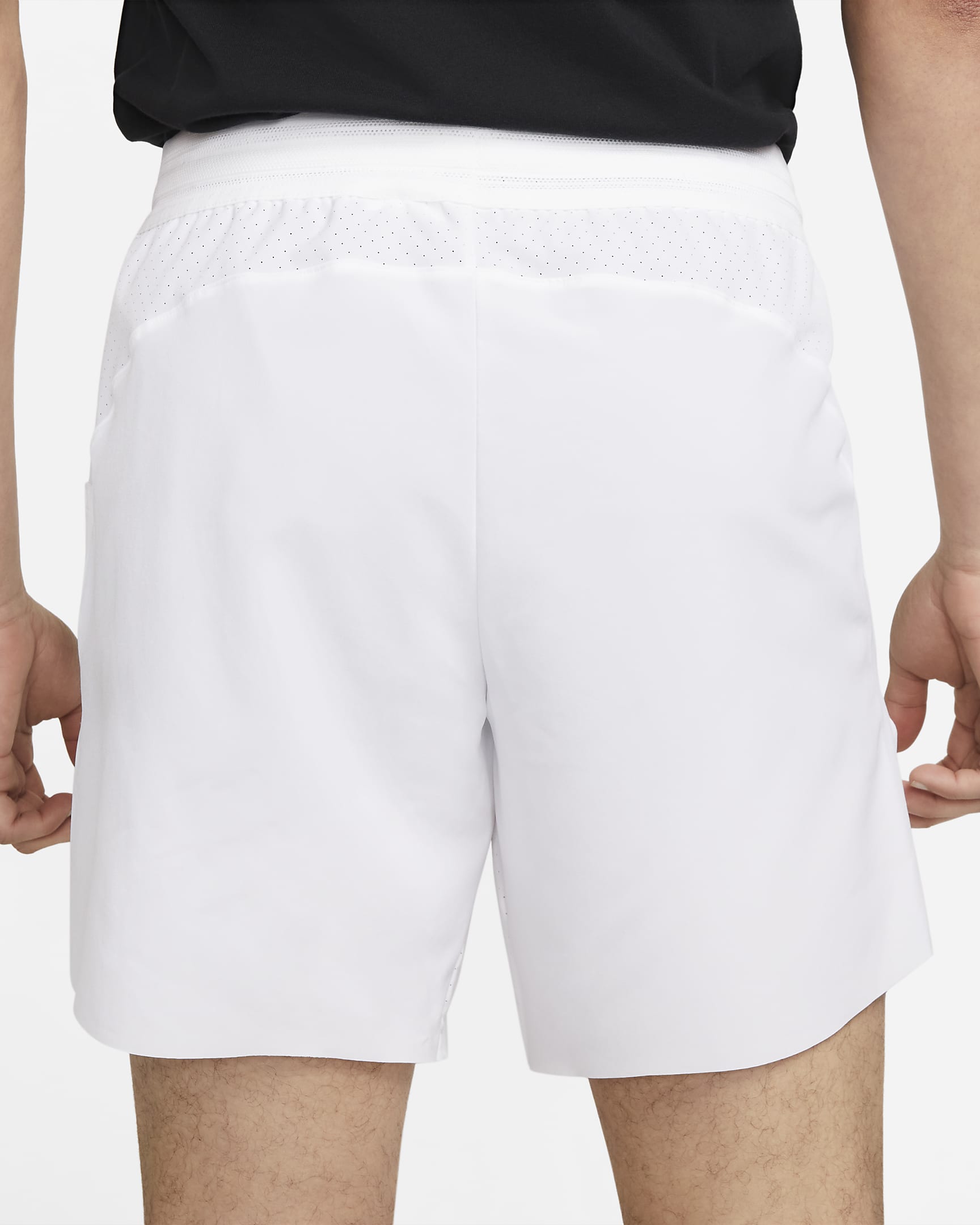 Shorts de tenis de 18 cm Nike Dri-FIT ADV para hombre Rafa - Blanco/Negro