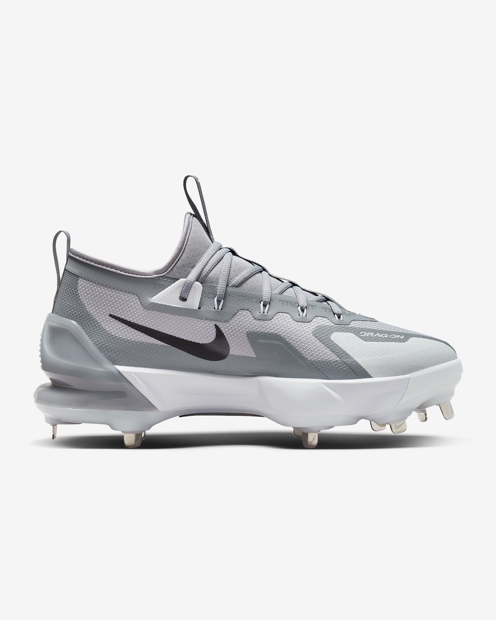 Nike Force Zoom Trout 9 Elite Baseball Cleats - Pewter/Wolf Grey/White/Black