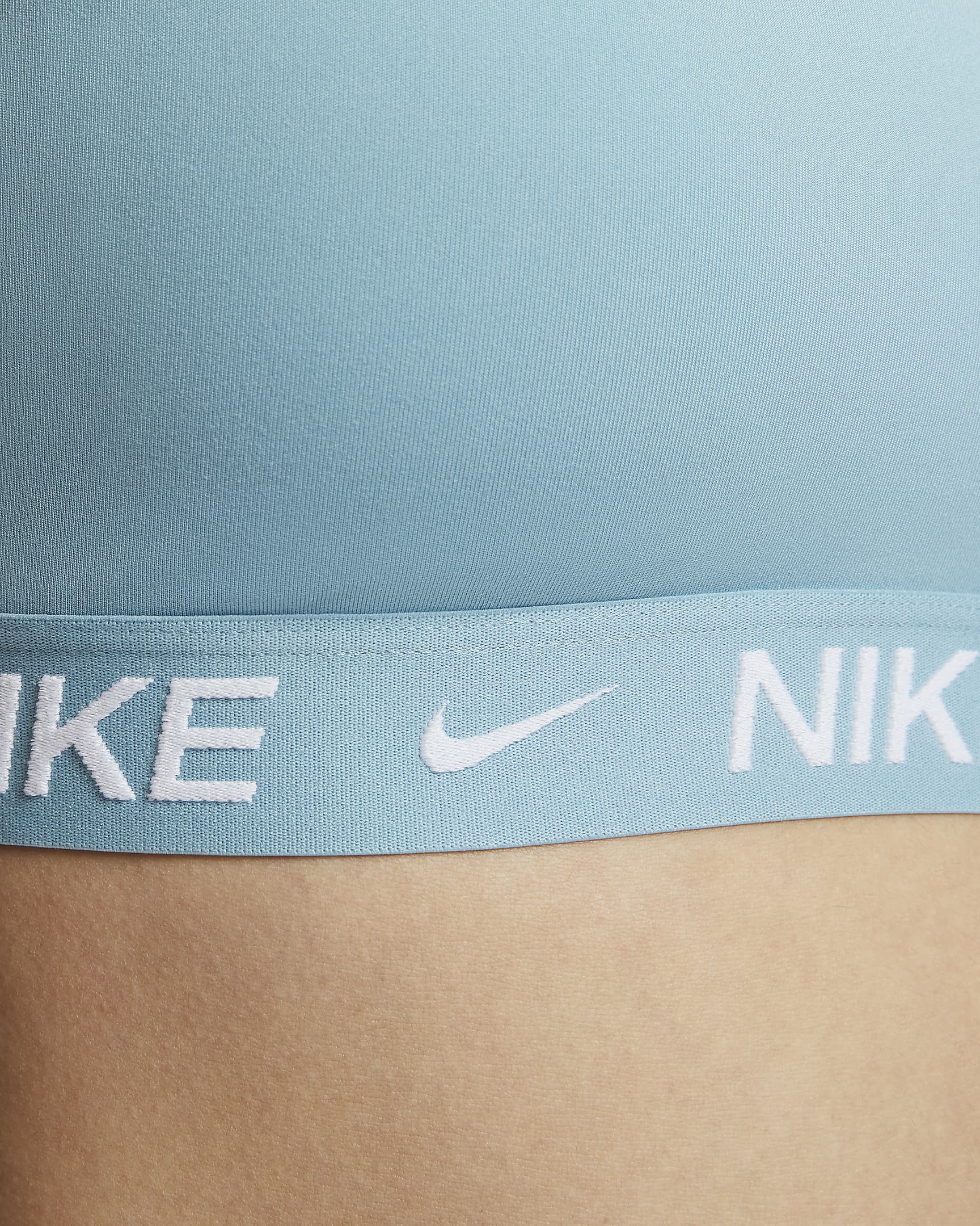 Nike Indy Light-Support Women's Padded Adjustable Sports Bra - Denim Turquoise