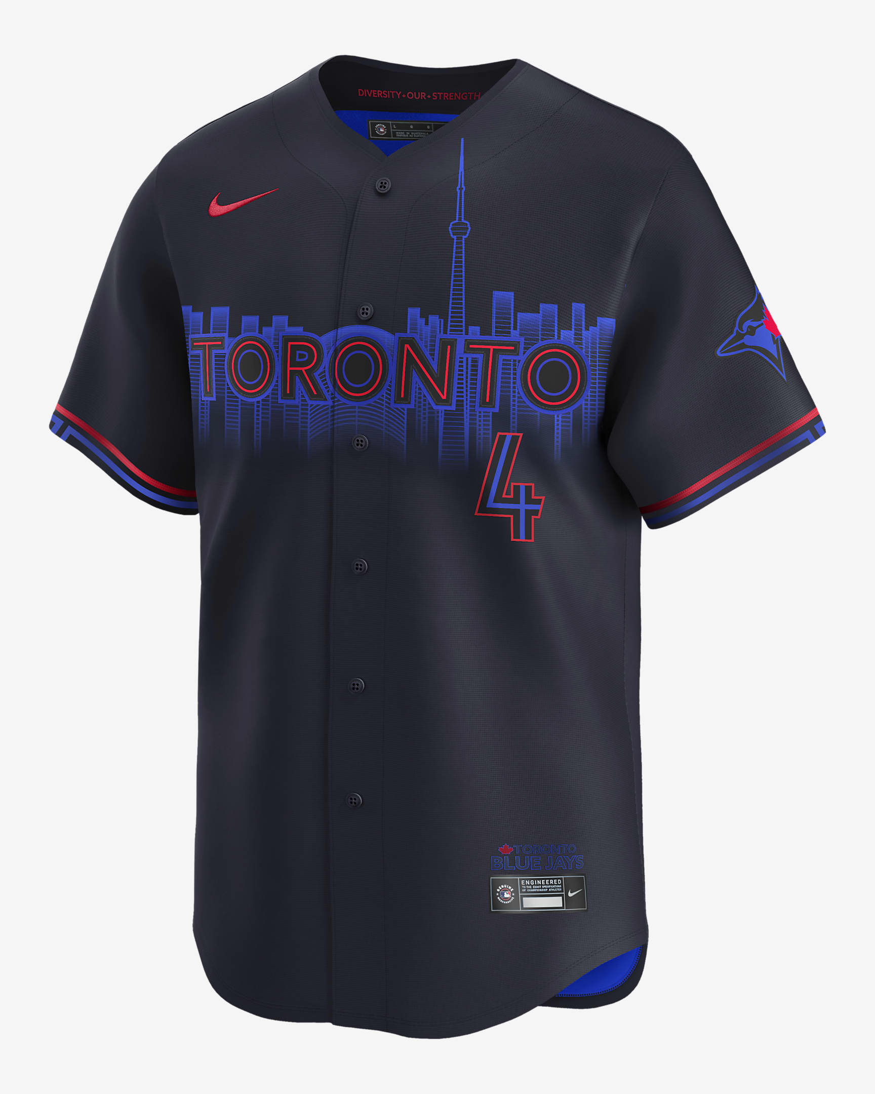 George Springer Toronto Blue Jays City Connect Men's Nike Dri-FIT ADV MLB Limited Jersey - Navy