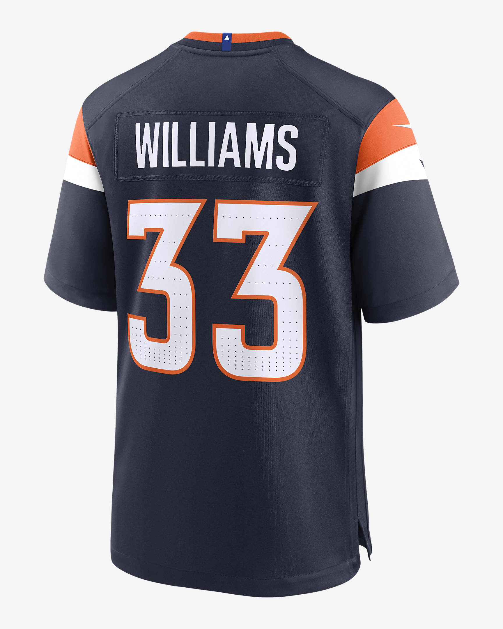 Jersey de fútbol americano Nike de la NFL Game para hombre Javonte Williams Denver Broncos - Azul marino