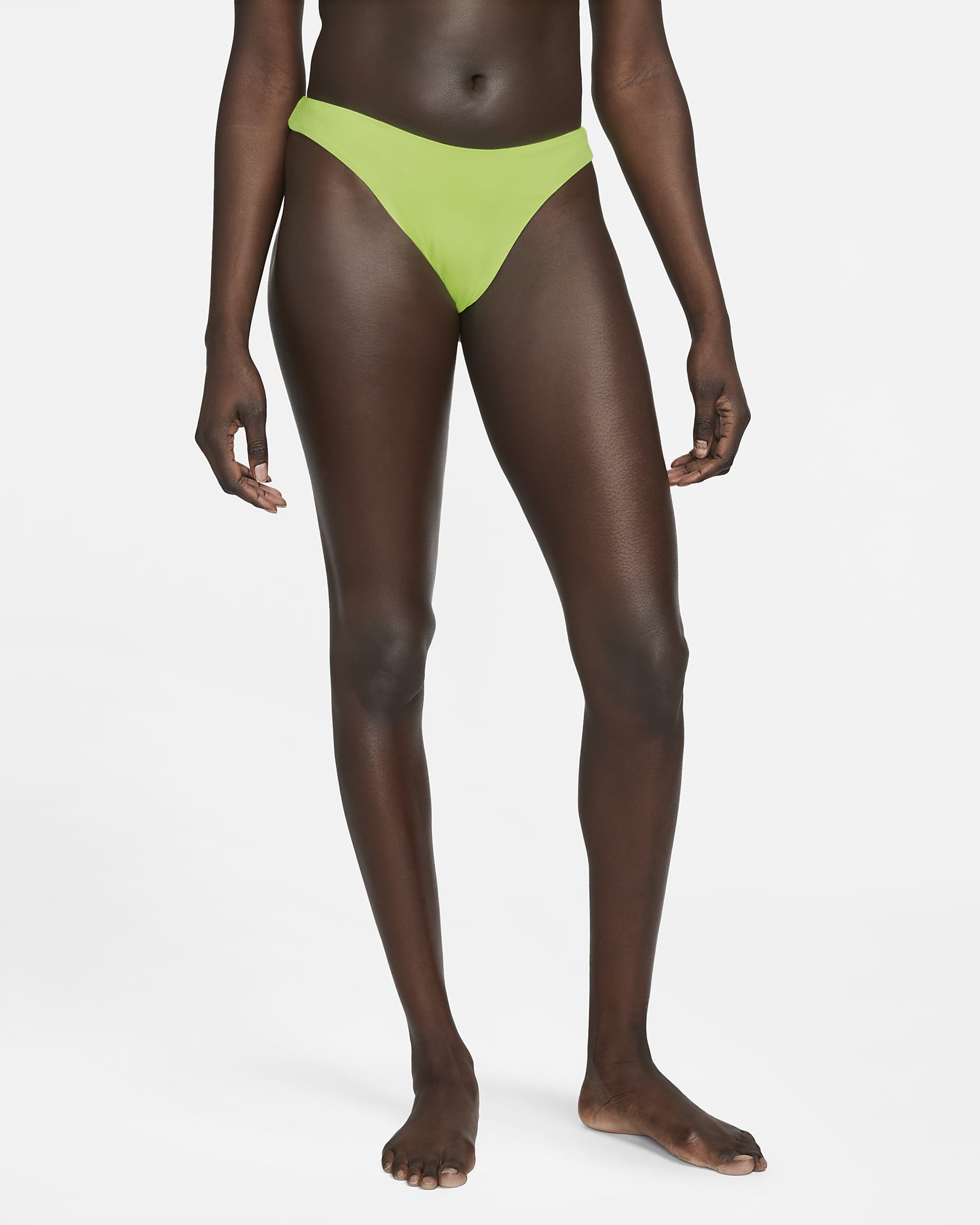 Parte inferior de traje de baño estilo Sling para mujer Nike Essential - Volt resplandor