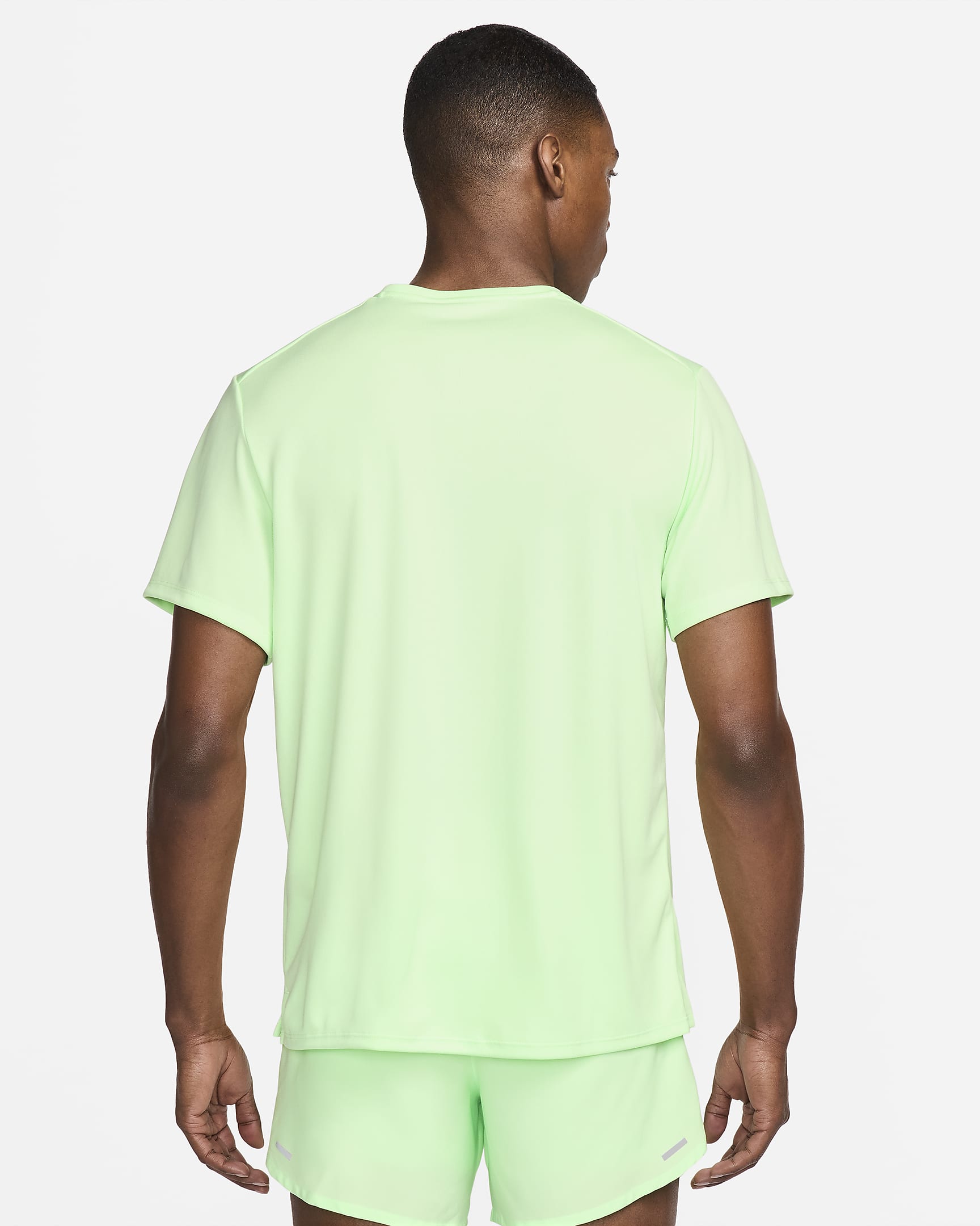 Nike Miler Nike Dri-FIT UV Kurzarm-Laufoberteil für Herren - Vapor Green