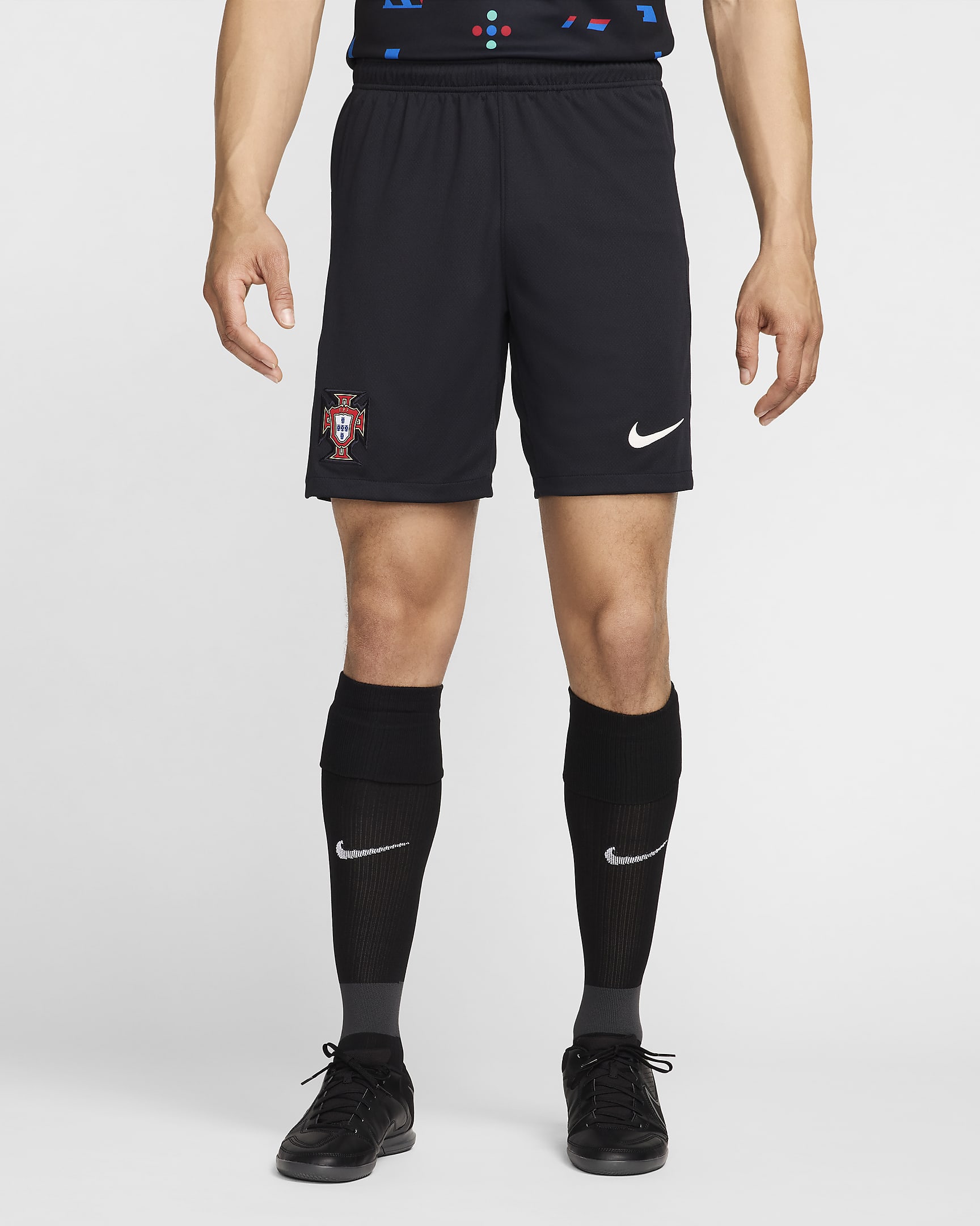 Portugal 2024 Stadium Away Nike Replica Fußballshorts mit Dri-FIT-Technologie für Herren - Pitch Blue/Sail