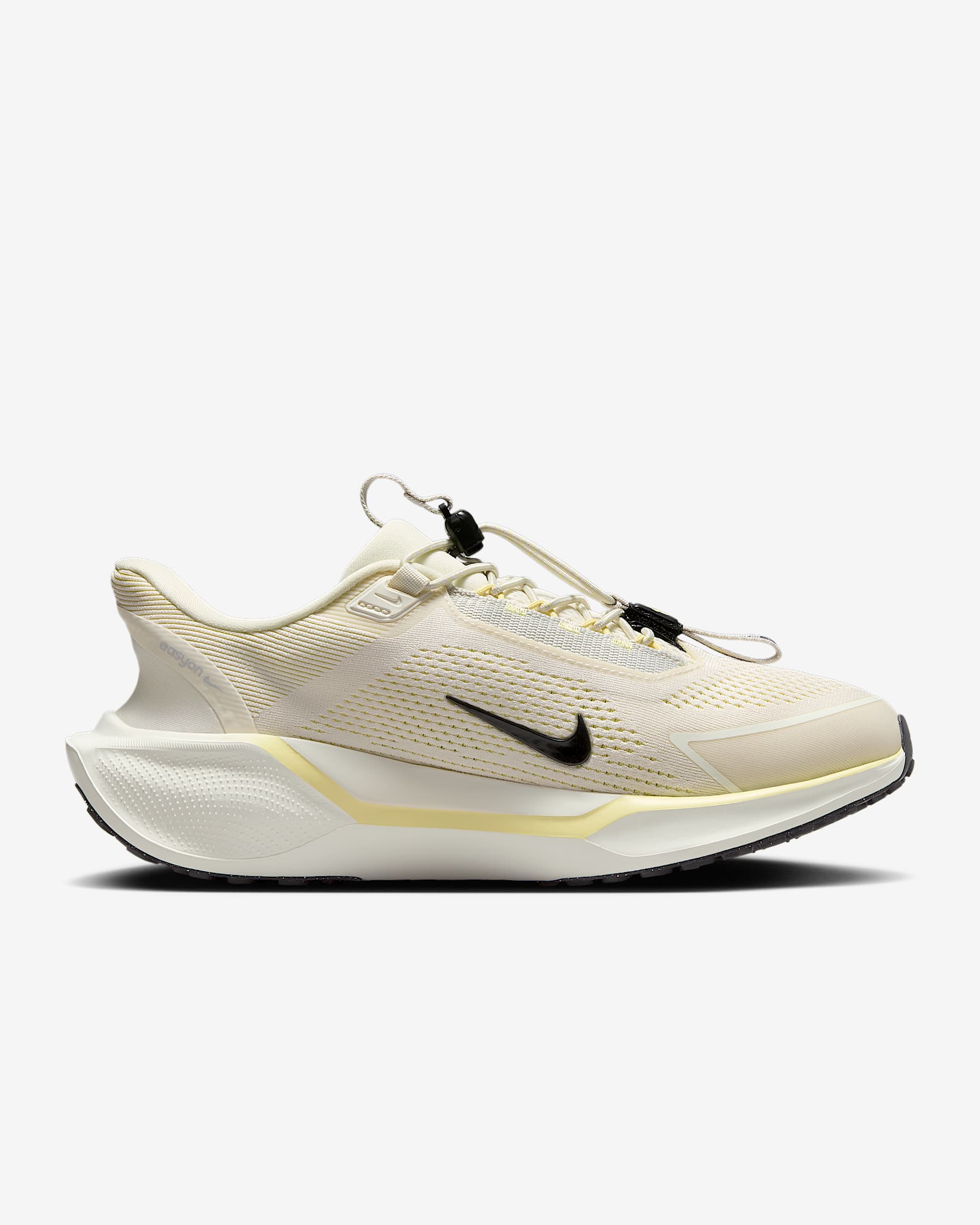 Nike Pegasus EasyOn Women's Road Running Shoes - Pale Ivory/Soft Yellow/Light Bone/Black