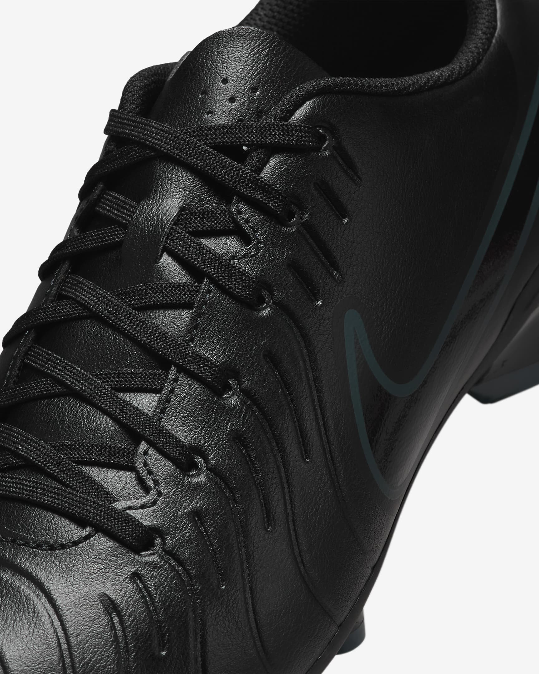 Nike Tiempo Legend 10 Club Low-Top-Fußballschuh für verschiedene Böden - Schwarz/Deep Jungle/Schwarz