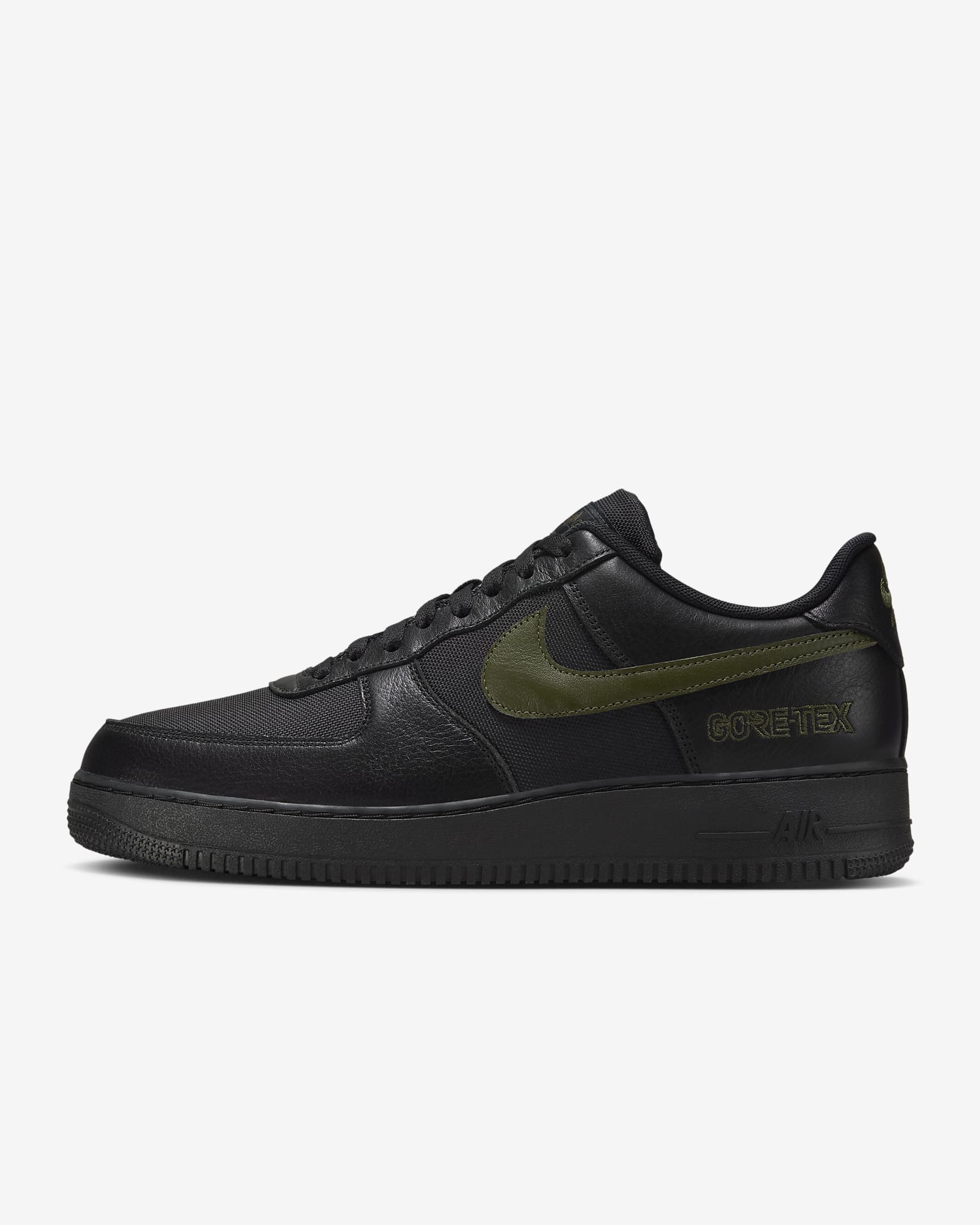 Wodoszczelne buty Nike Air Force 1 Low GORE-TEX - Czerń/Cargo Khaki