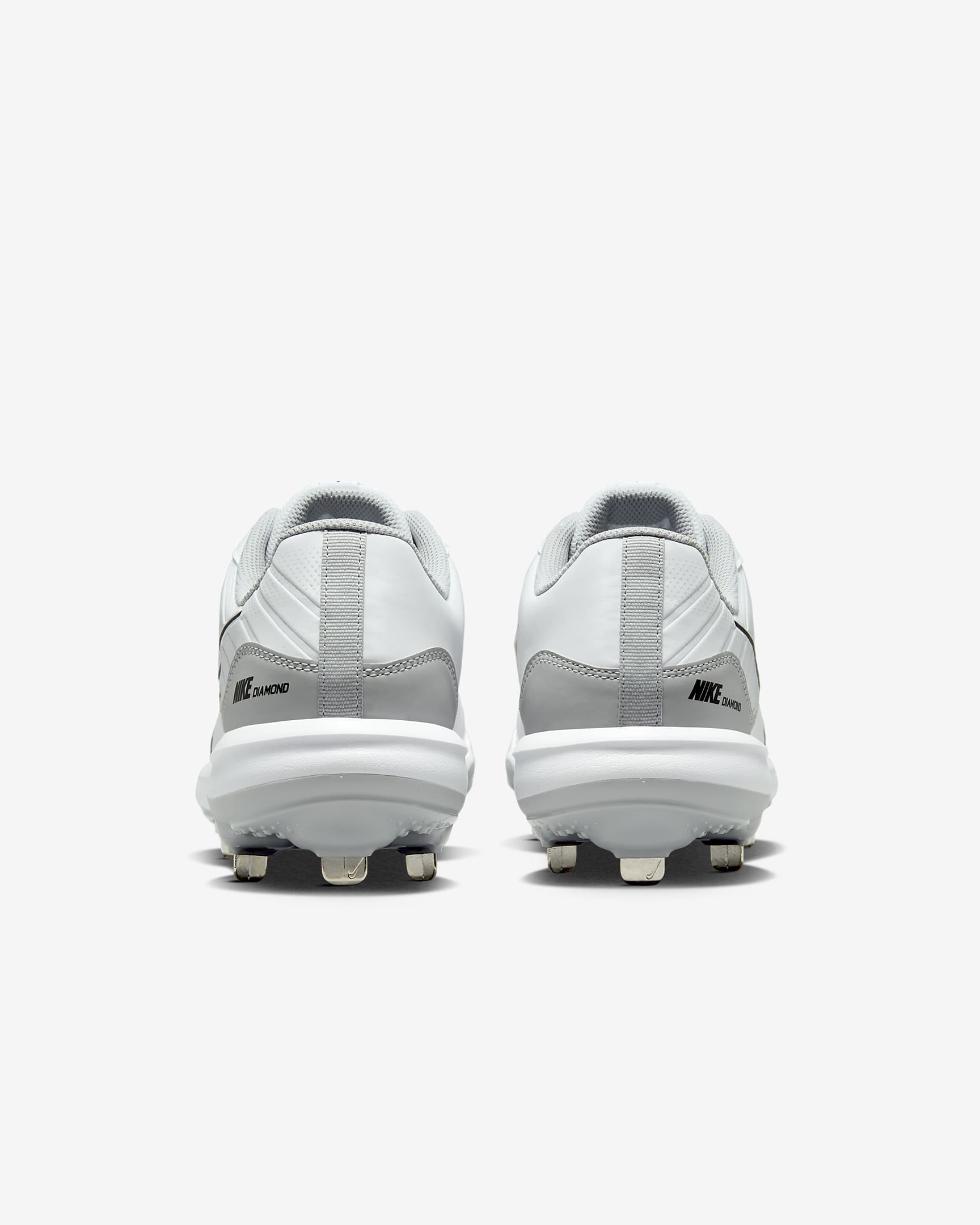 Nike Alpha Huarache Varsity 4 Low Men's Baseball Cleats - White/Wolf Grey/Pure Platinum/Black