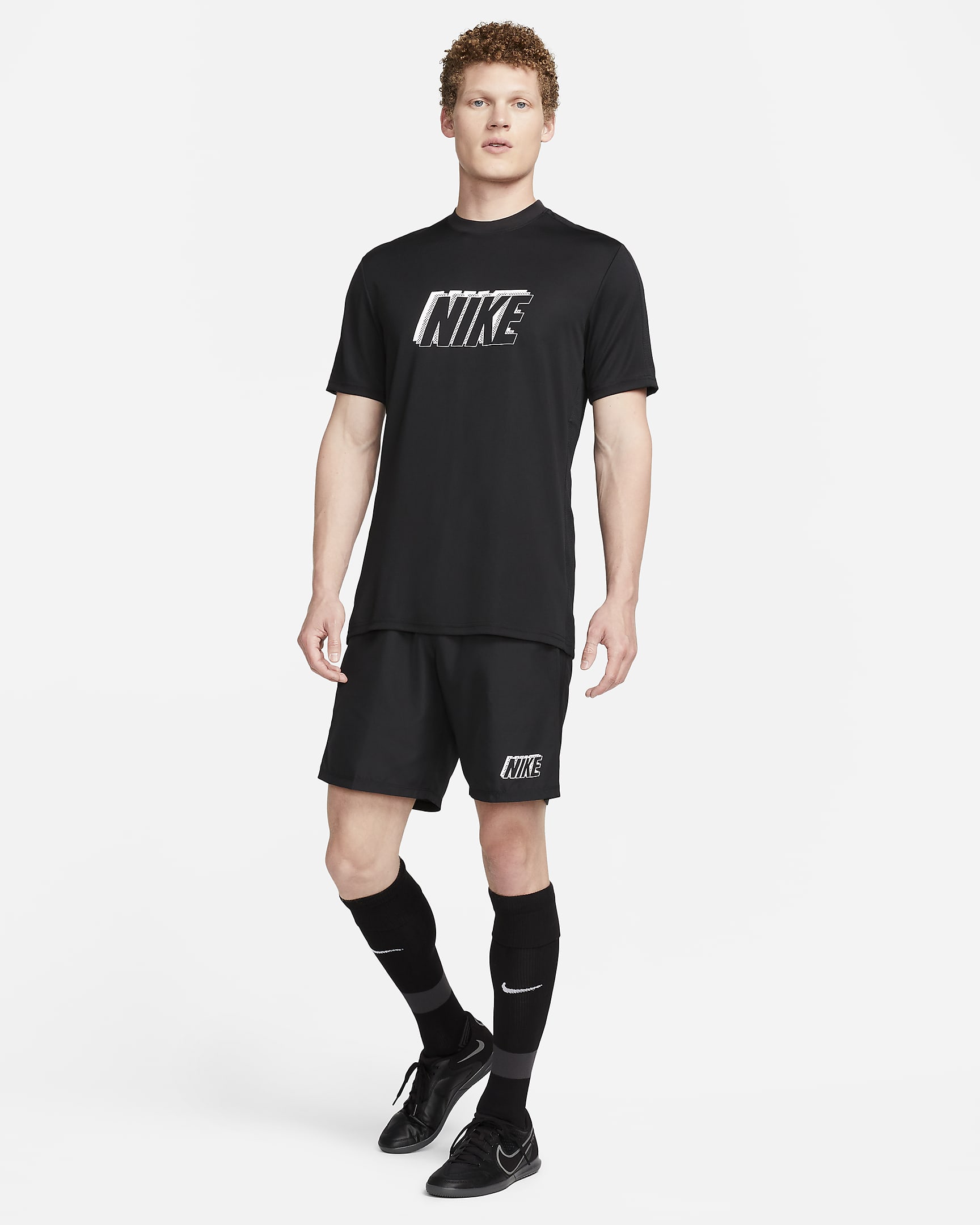 Nike Academy Men's Dri-FIT Soccer Shorts - Black/Black/White