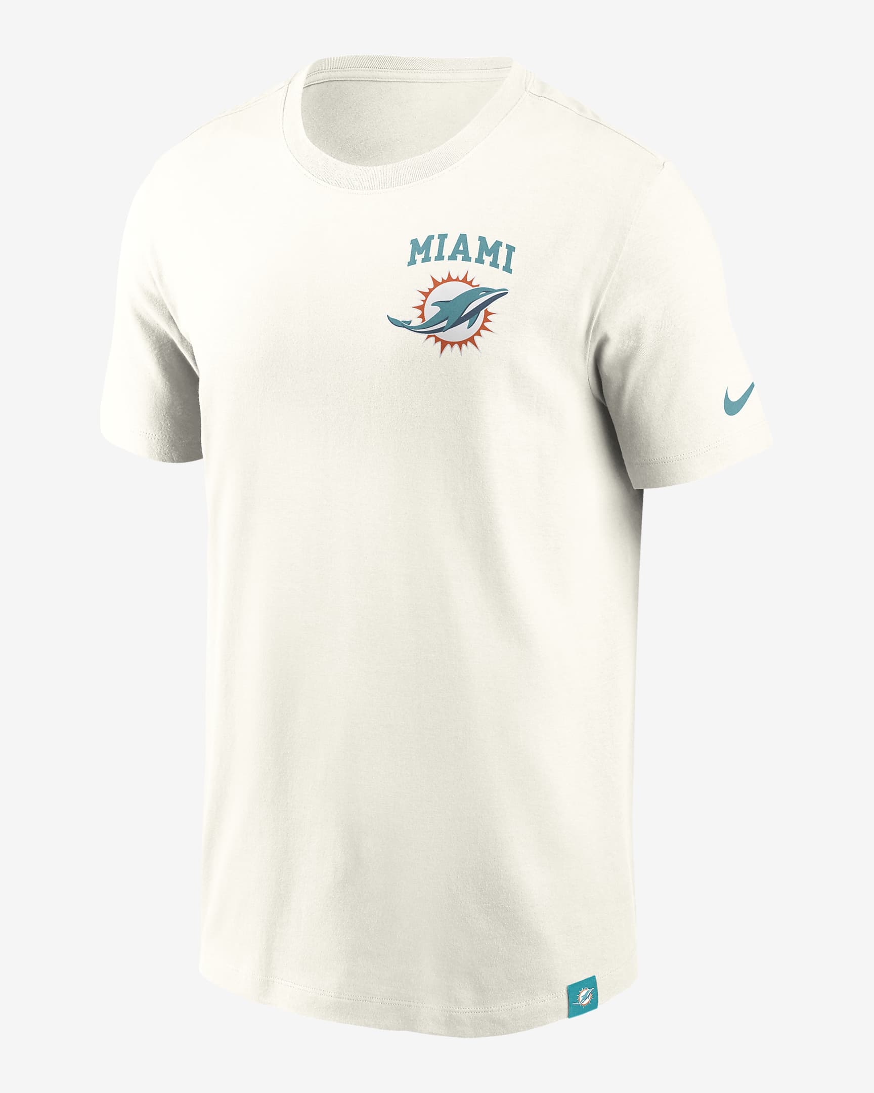 Miami Dolphins Blitz Essential Men's Nike NFL T-Shirt - Cream