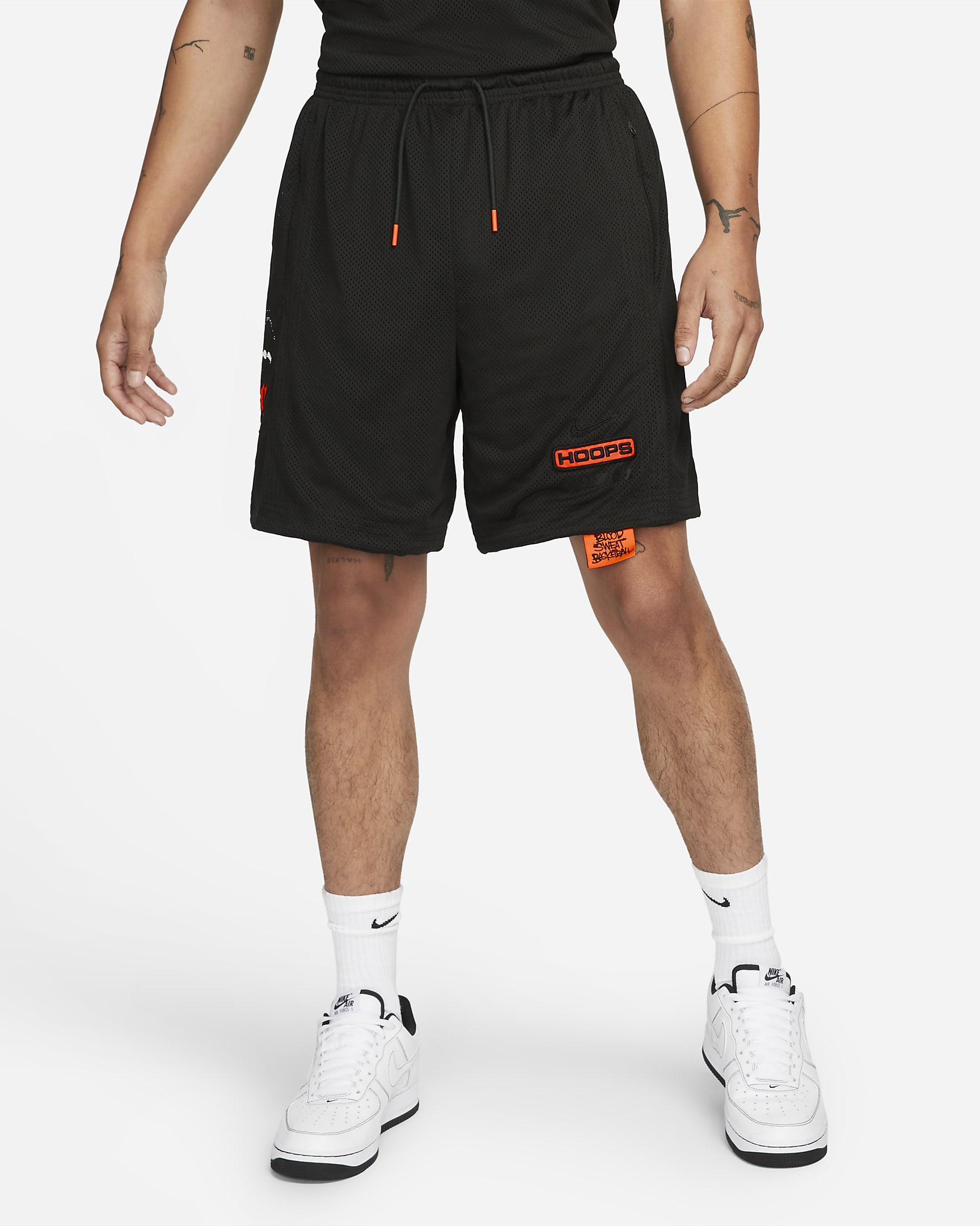 Shorts de básquetbol para hombre Nike Dri-FIT - Bosque nocturno/Naranja total