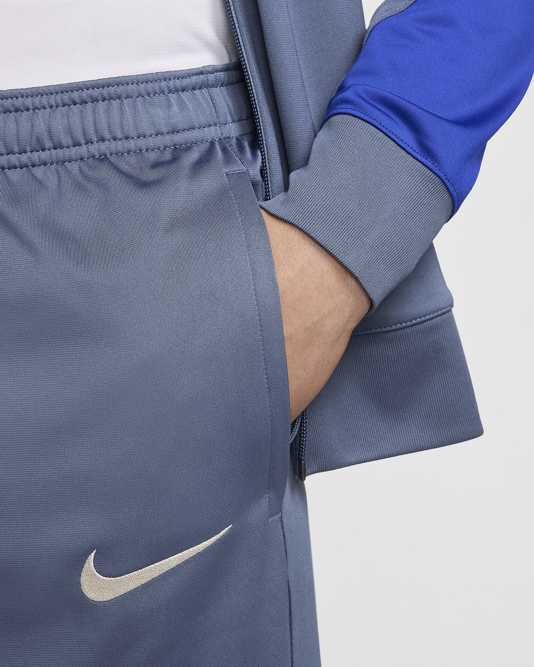 Survêtement de foot en maille Nike Dri-FIT Inter Milan Strike pour homme - Diffused Blue/Lyon Blue/Sanddrift