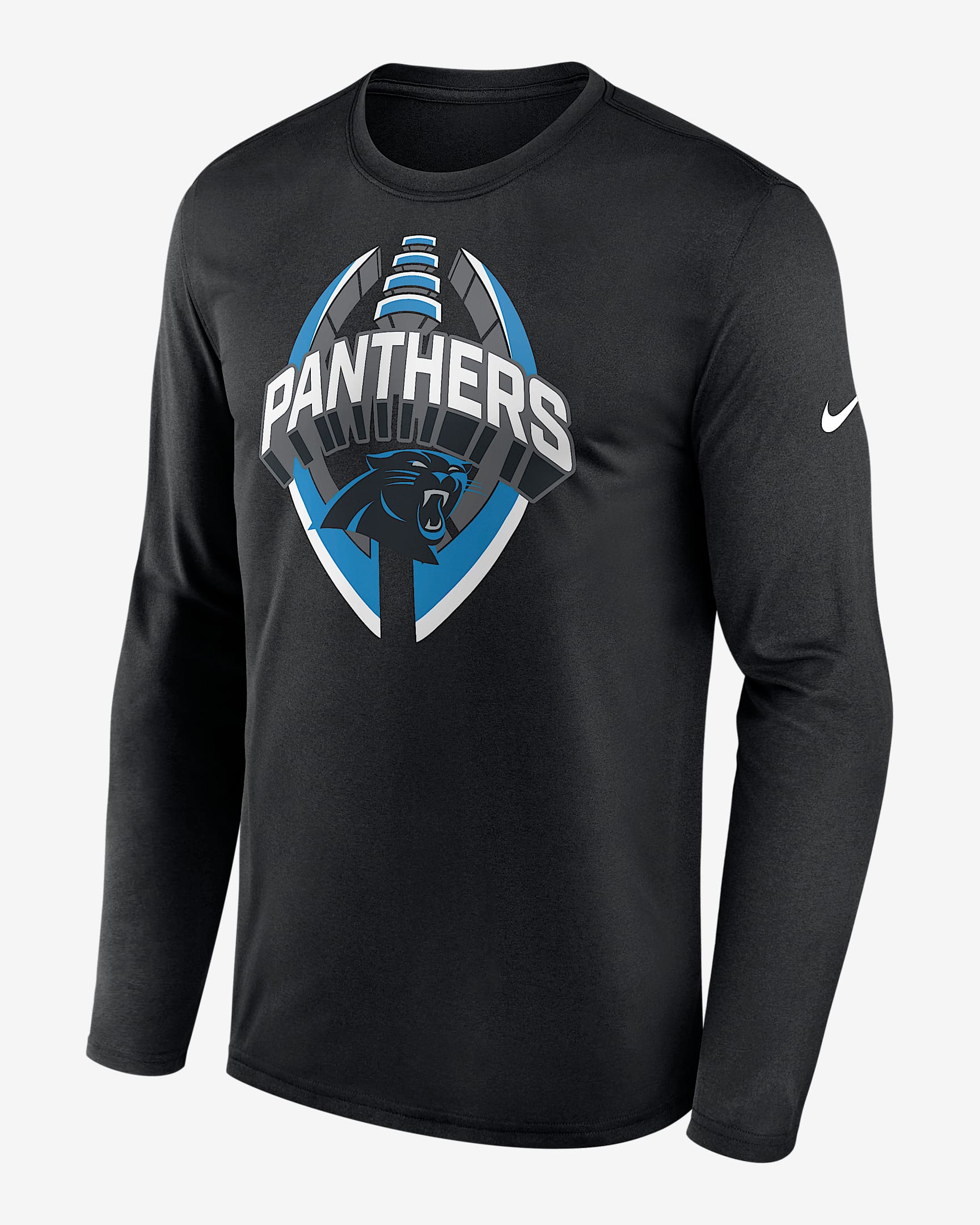Carolina Panthers Legend Icon Men's Nike Dri-FIT NFL Long-Sleeve T-Shirt - Black