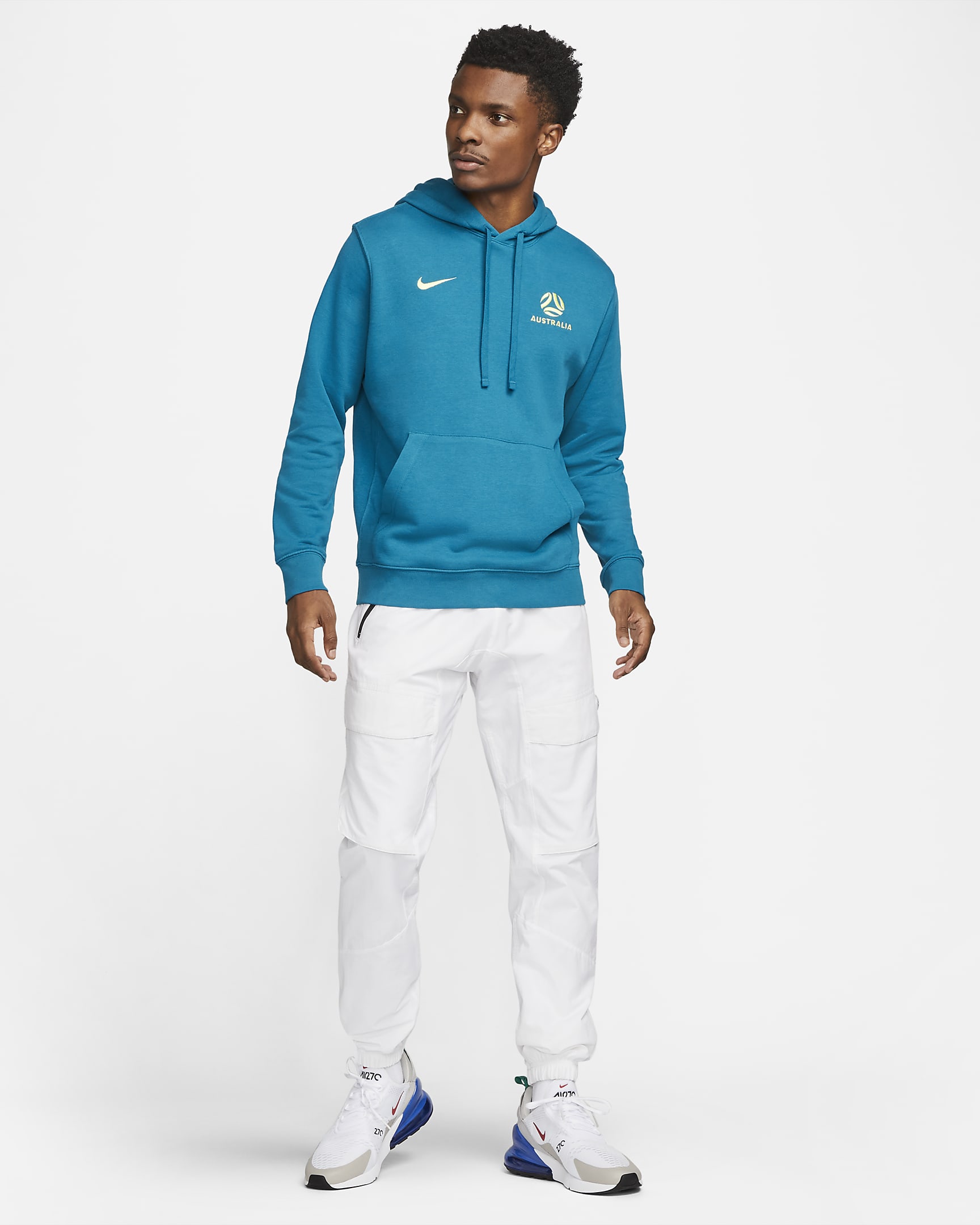 Australia Club Men's Nike Football French Terry Pullover Hoodie. Nike UK