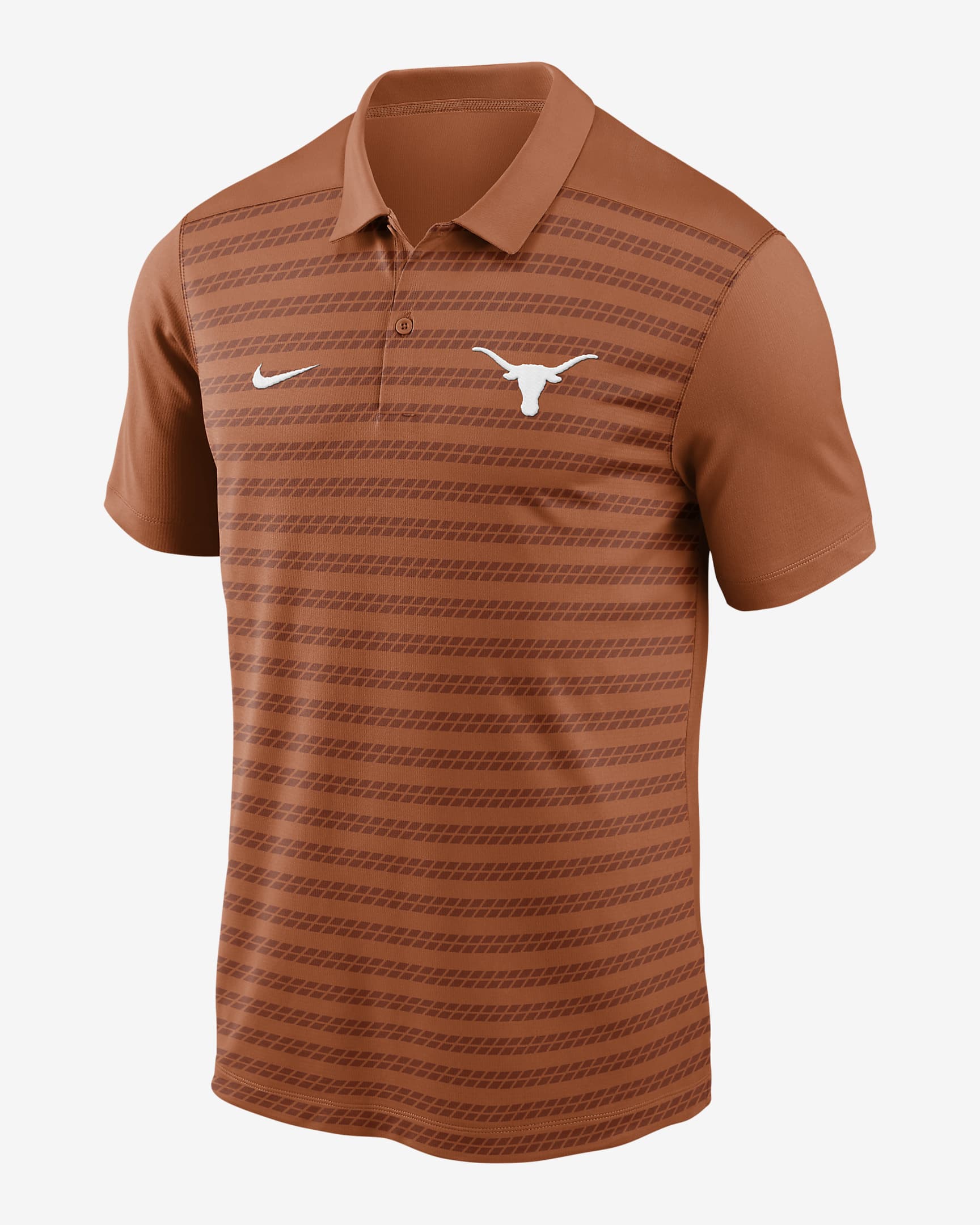 Polo universitario Nike Dri-FIT para hombre Texas Longhorns Sideline Victory - Naranja quemado