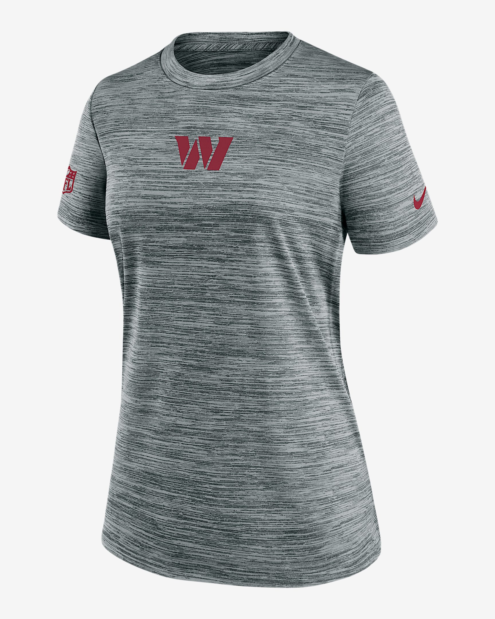 Washington Commanders Sideline Team Issue Velocity Women's Nike Dri-FIT NFL T-Shirt - Grey Heather