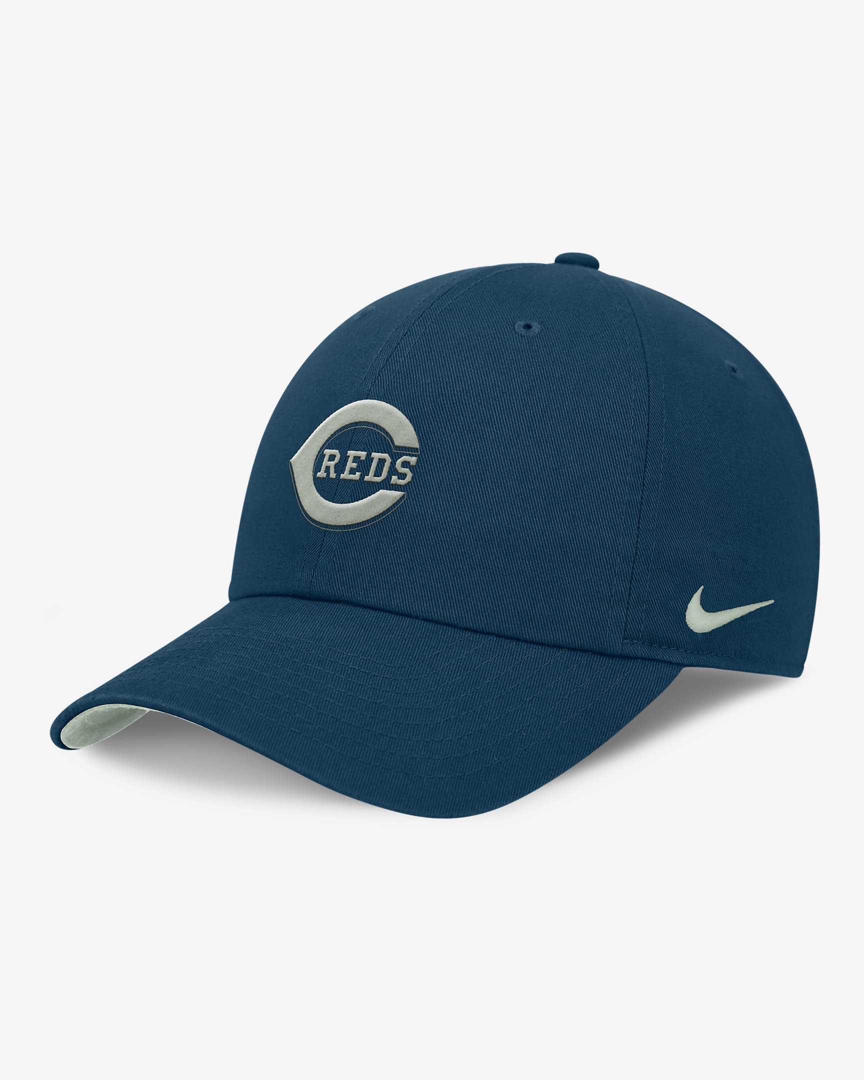 Cincinnati Reds Club Men's Nike MLB Adjustable Hat - Navy