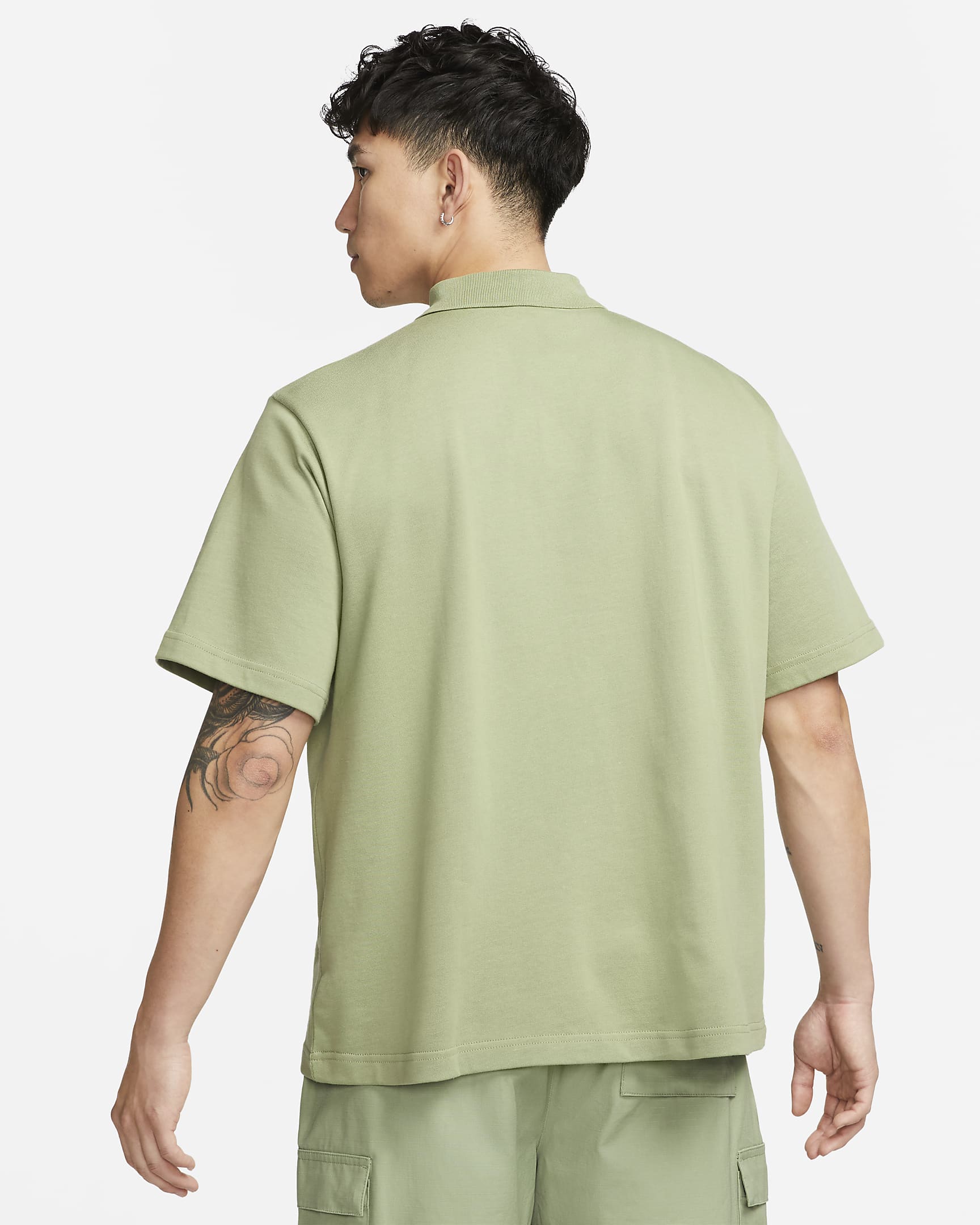 Nike Club Men's Polo - Oil Green/White