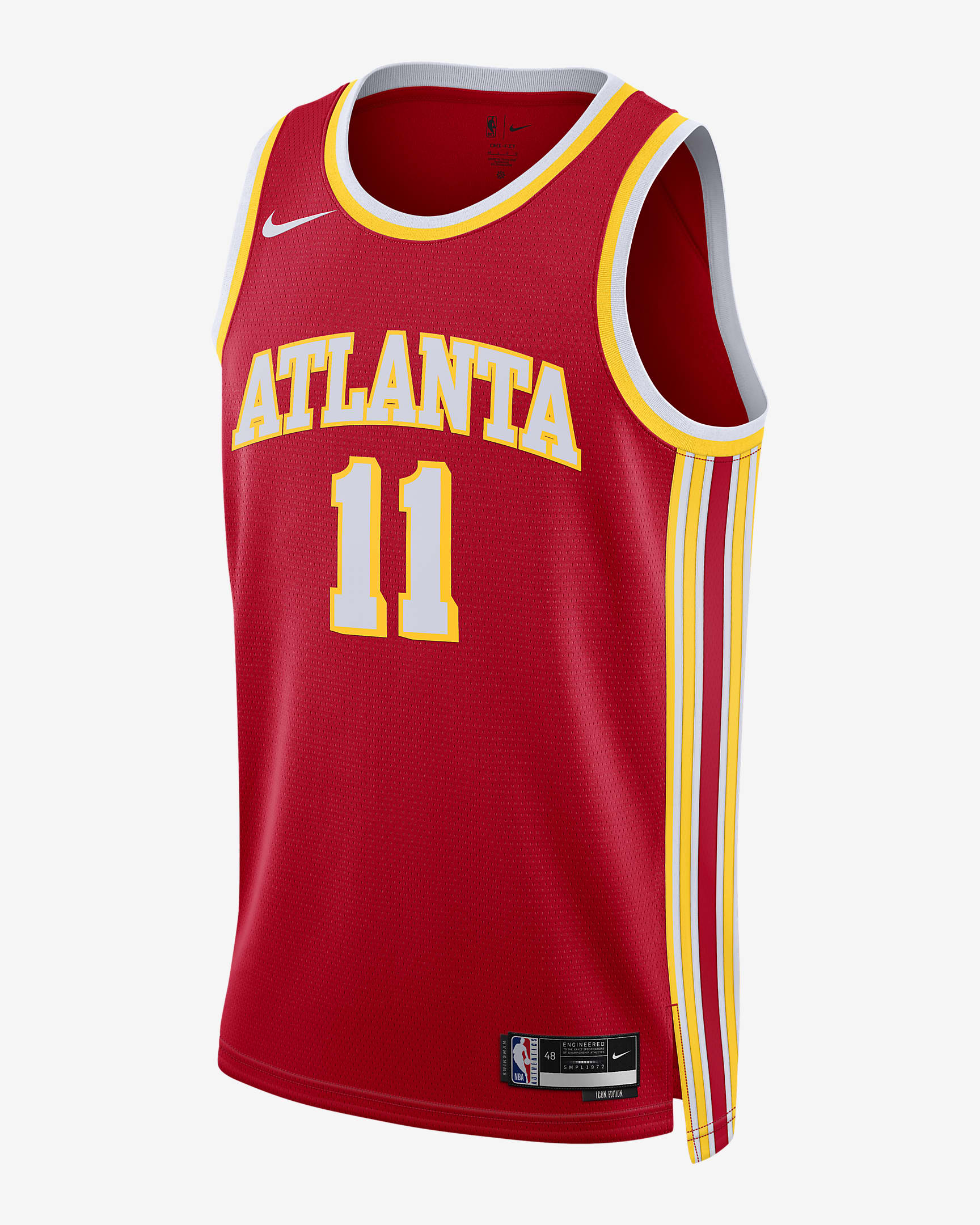 Atlanta Hawks Icon Edition 2022/23 Men's Nike Dri-FIT NBA Swingman Jersey - University Red