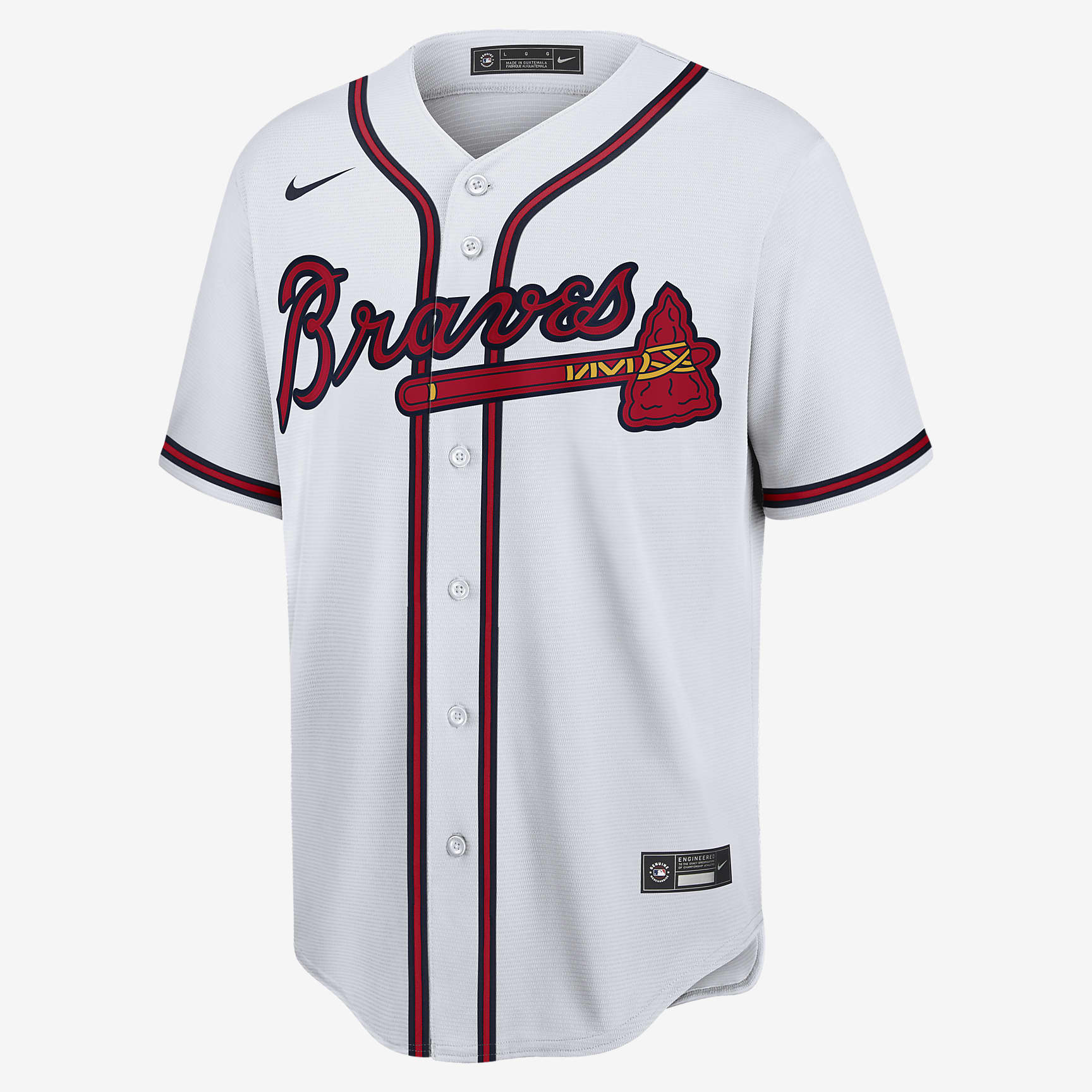 Camiseta de béisbol réplica para hombre MLB Atlanta Braves (Cole Hamels) - Blanco