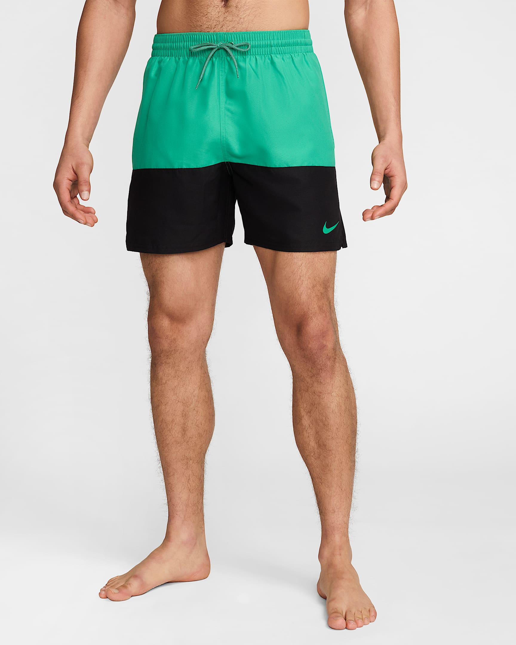 Nike Split Herren-Badeshorts (ca. 12,5 cm) - Stadium Green/Schwarz/Stadium Green
